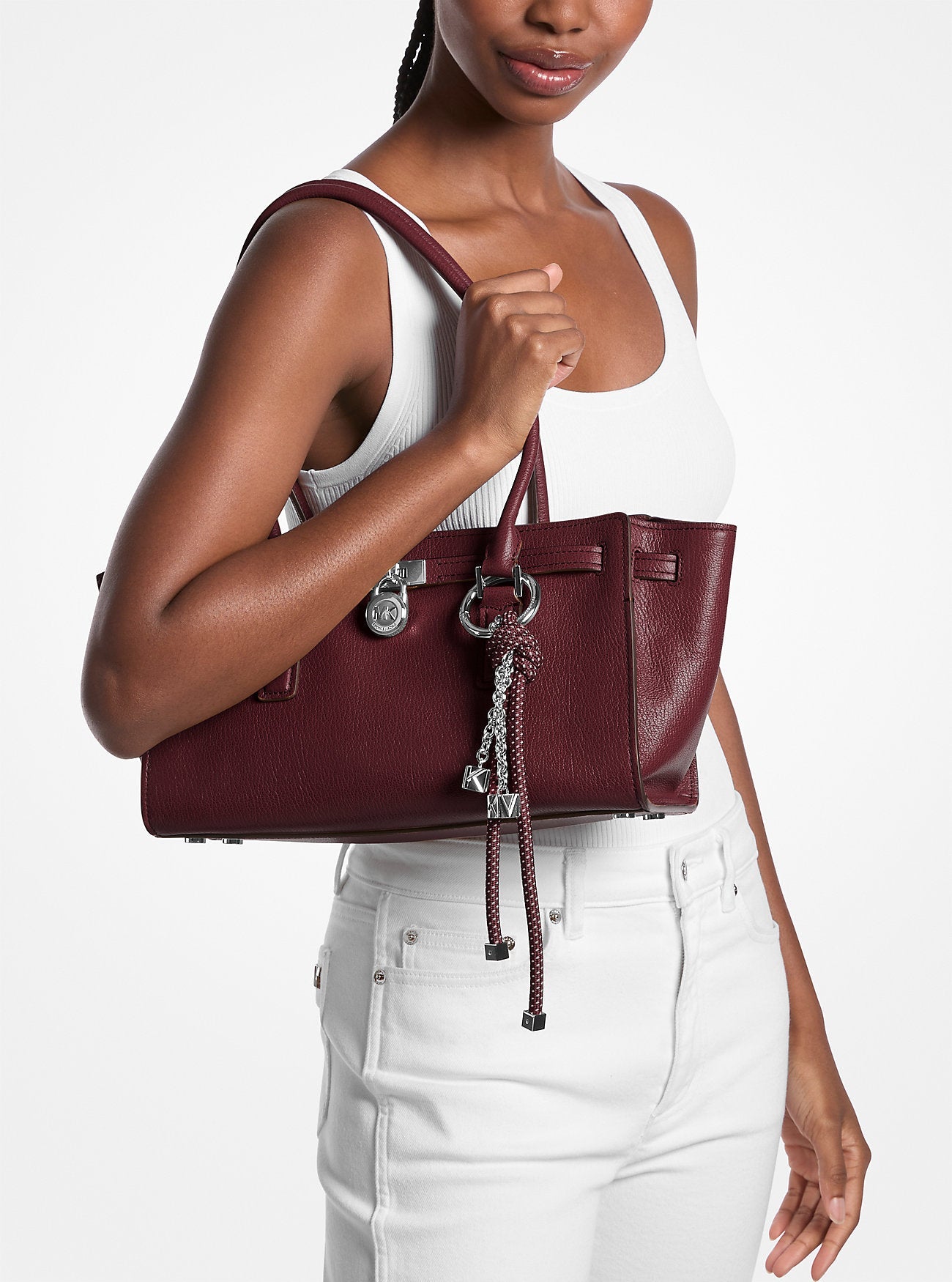 Hamilton Moderne Small Leather Satchel Designer Handbag Fashion Shoulder Bag