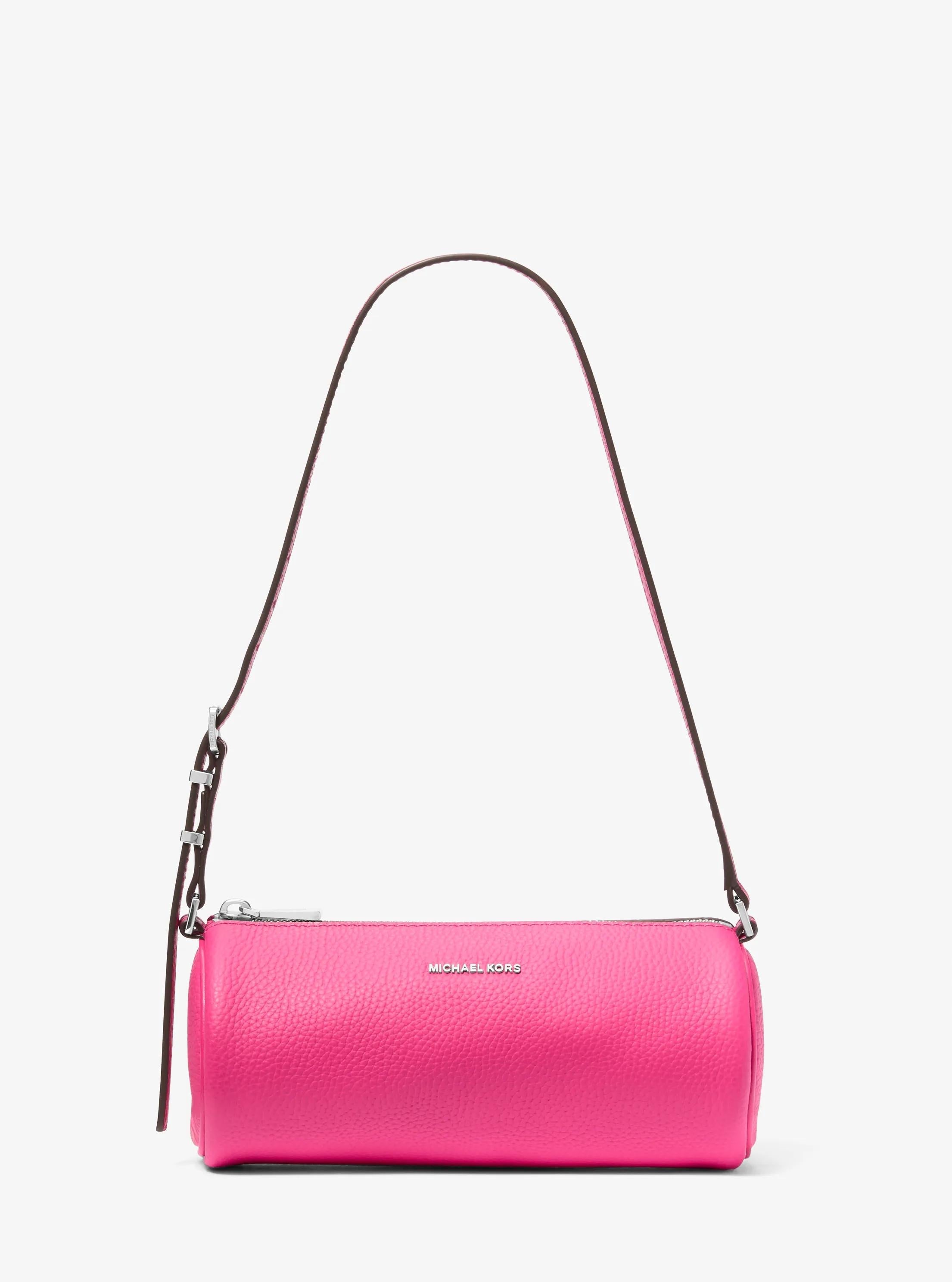 Izzy Small Pebbled Leather Barrel Pochette Designer Handbag Fashion Shoulder Bag