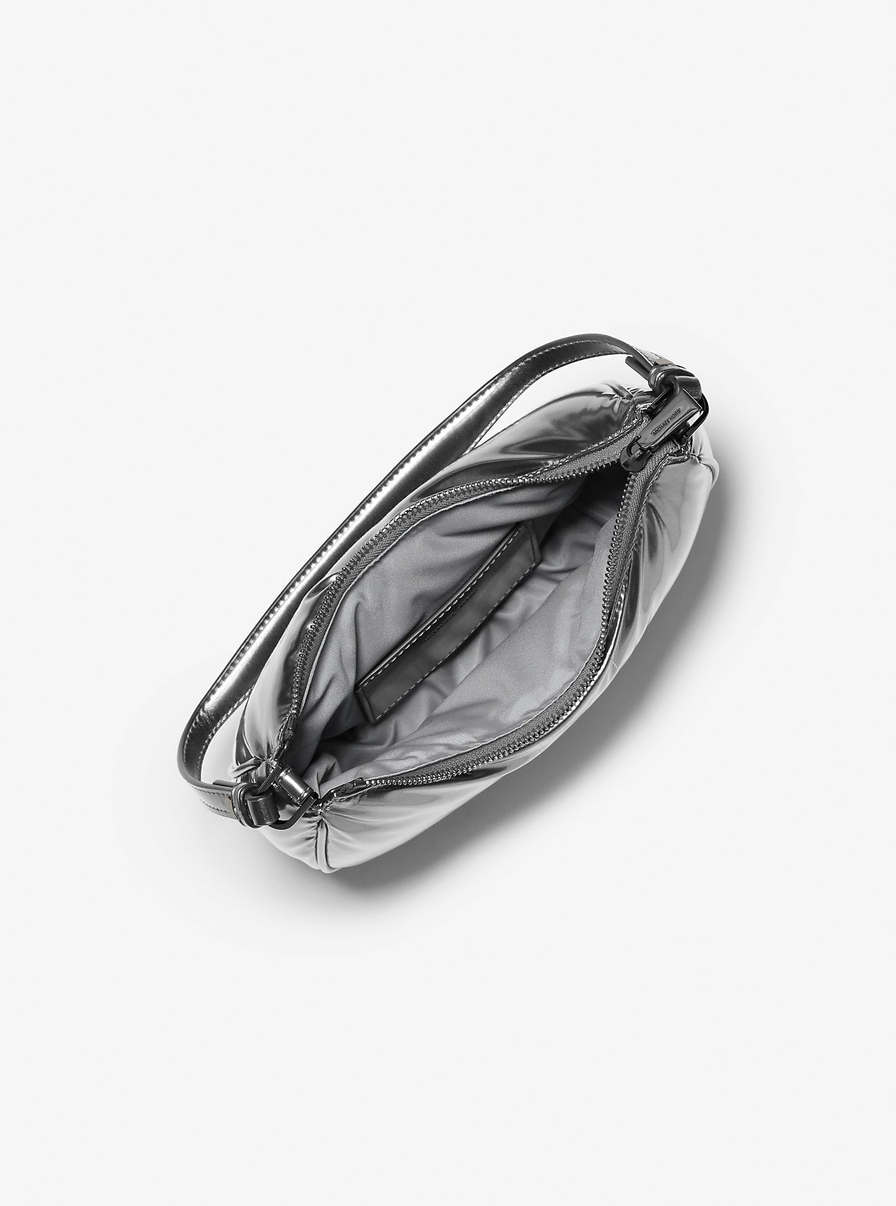 Kyla Small Puffy Metallic Convertible Pochette Designer Handbag Fashion Shoulder Bag
