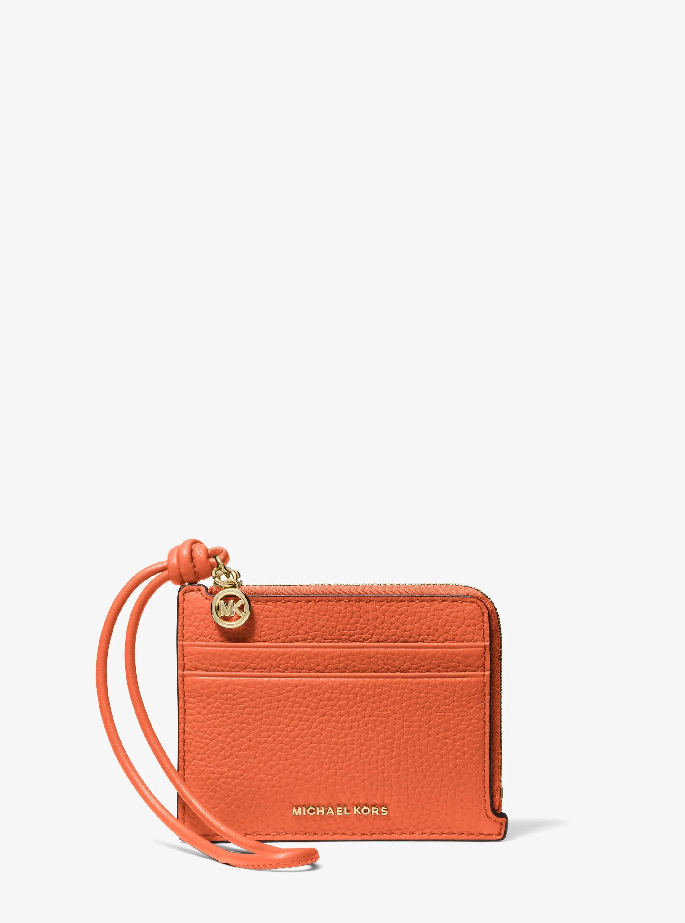 Jet Set Small Pebbled Leather Card Case Wristlet Designer Handbag Fashion Shoulder Bag