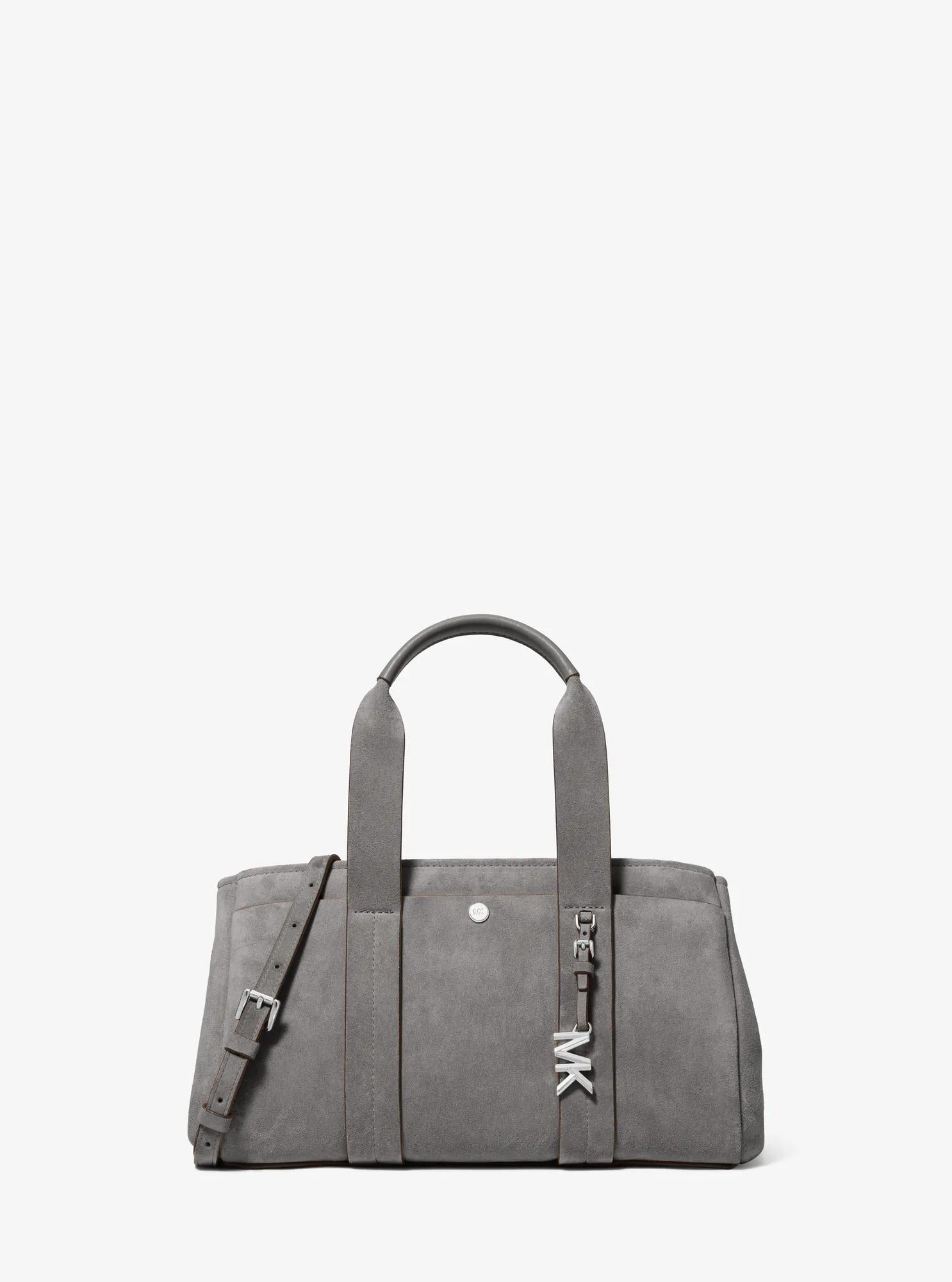 Romee Small Suede Satchel Designer Handbag Fashion Shoulder Bag