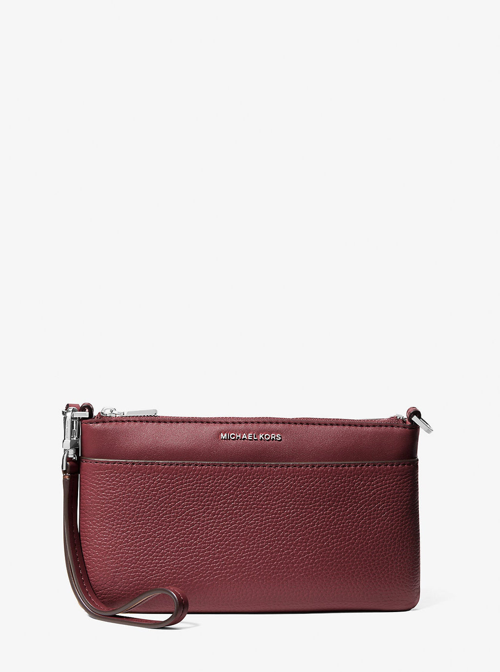 Jet Set Medium Pebbled Leather Convertible Wristlet Designer Handbag Fashion Shoulder Bag
