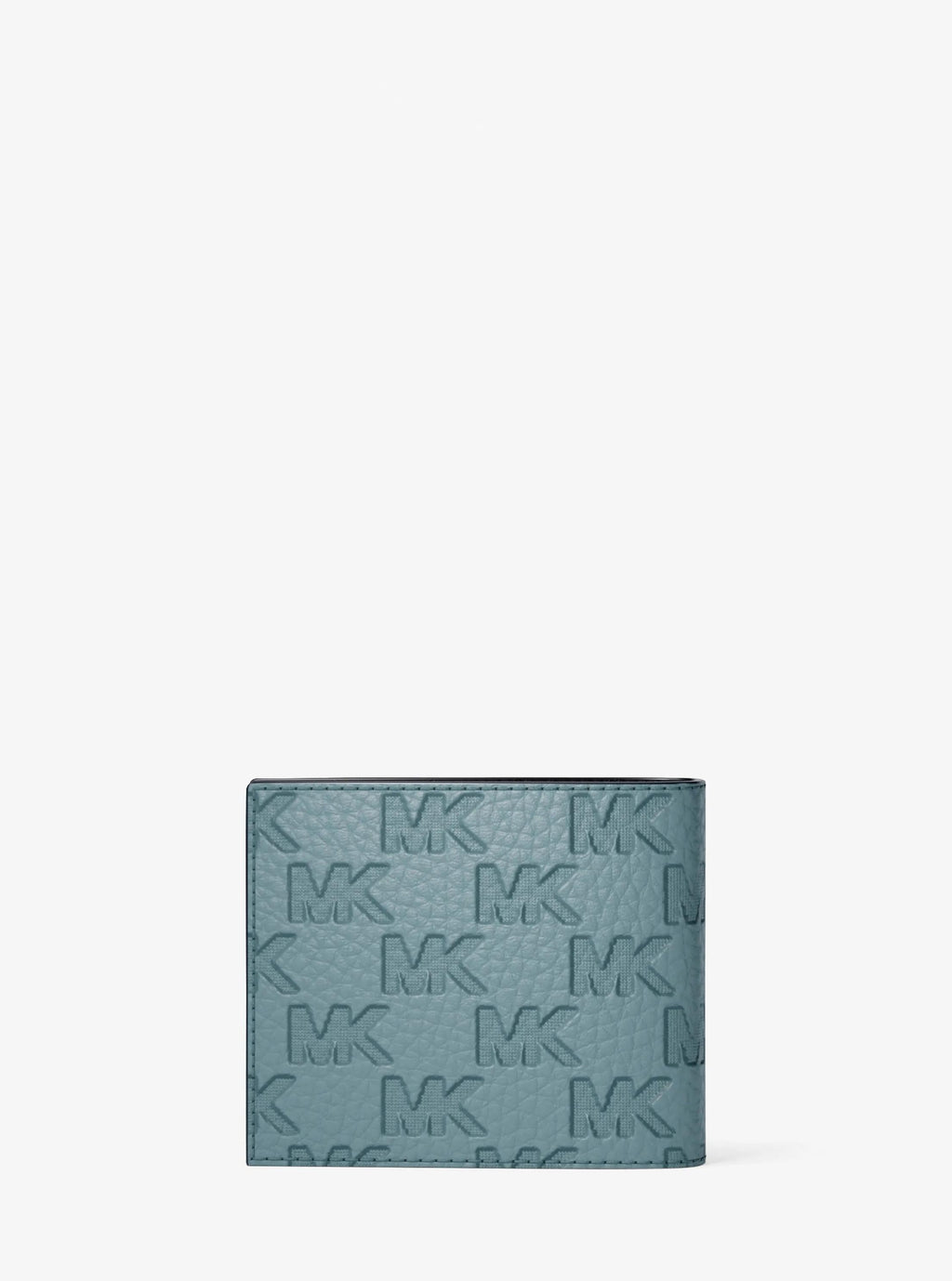 Hudson Logo Embossed Leather Billfold Wallet and Passcase Designer Wallet Card Holder
