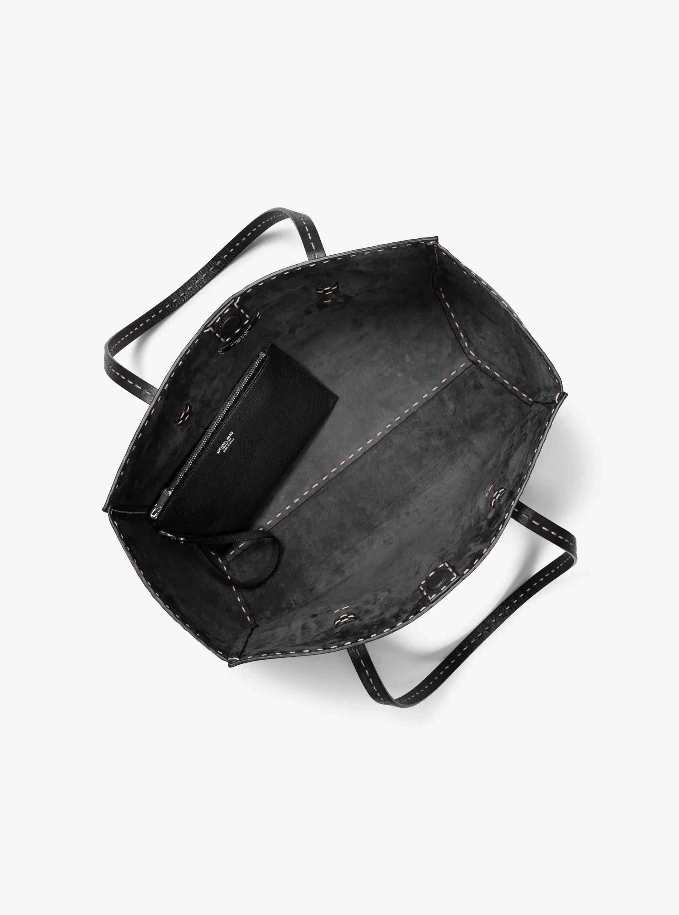 Sharon Hand-Stitched Pebbled Leather Tote Bag Designer Handbag Fashion Shoulder Bag
