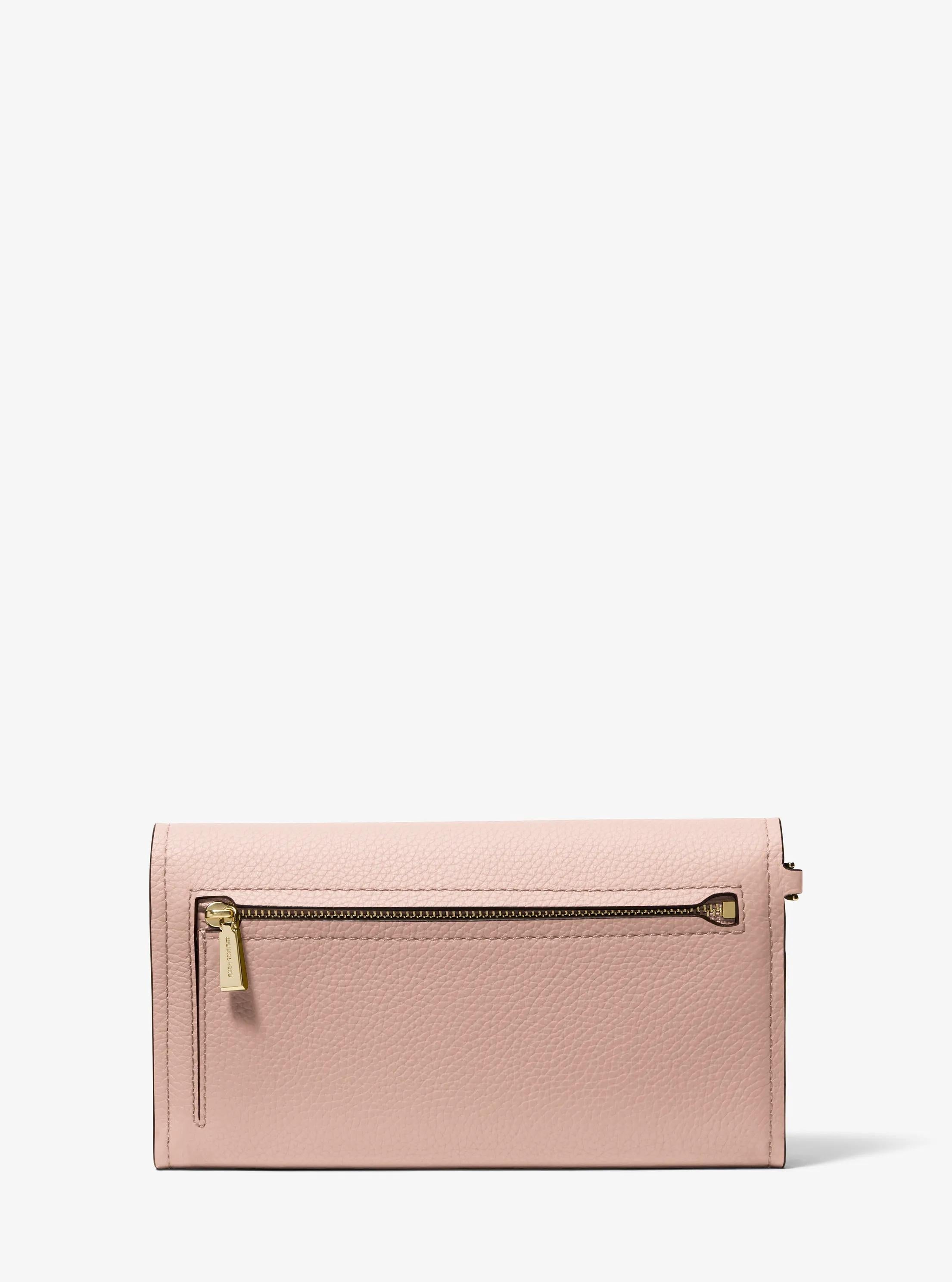Jet Set Medium Pebbled Leather Smartphone Wristlet Designer Handbag Fashion Shoulder Bag