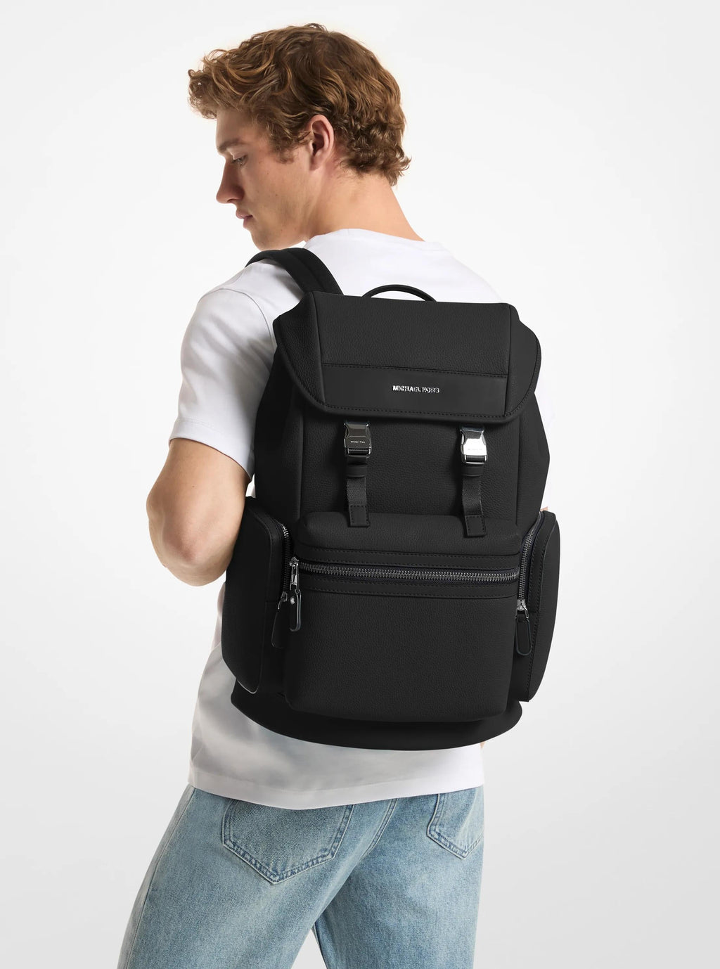 Jet Set Pebbled Leather Backpack Popular Style Fashion Accessory