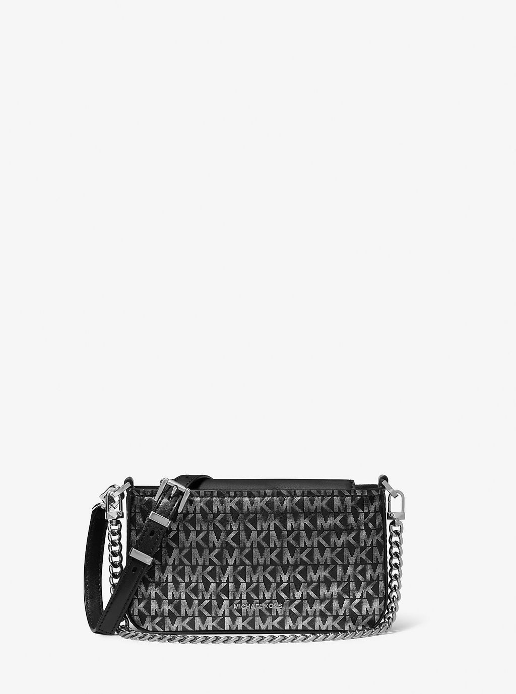 Bryant Small Metallic Signature Logo Convertible Pochette Designer Handbag Fashion Shoulder Bag