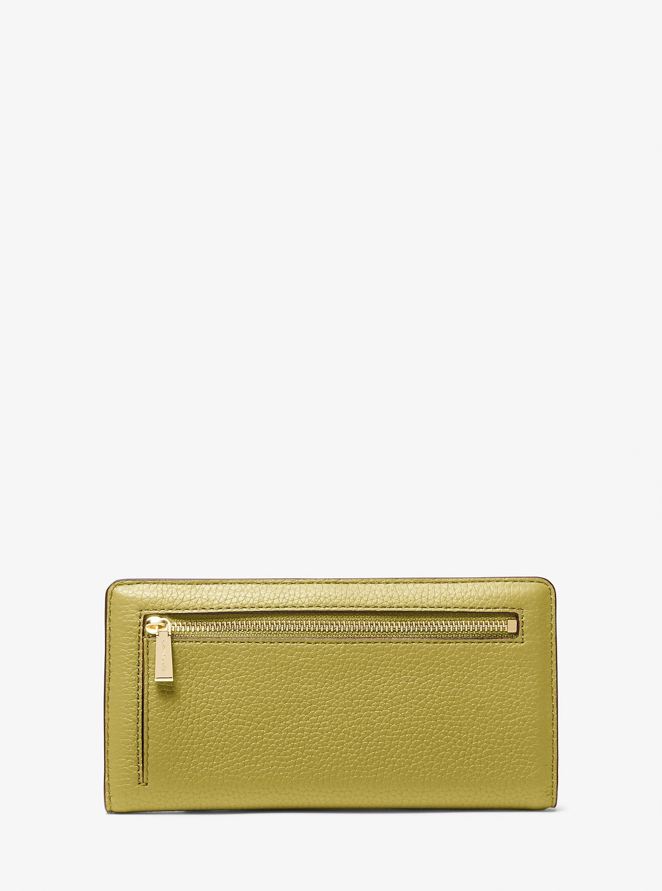Bryant Large Pebbled Leather Snap-Front Wallet Designer Wallet Card Holder