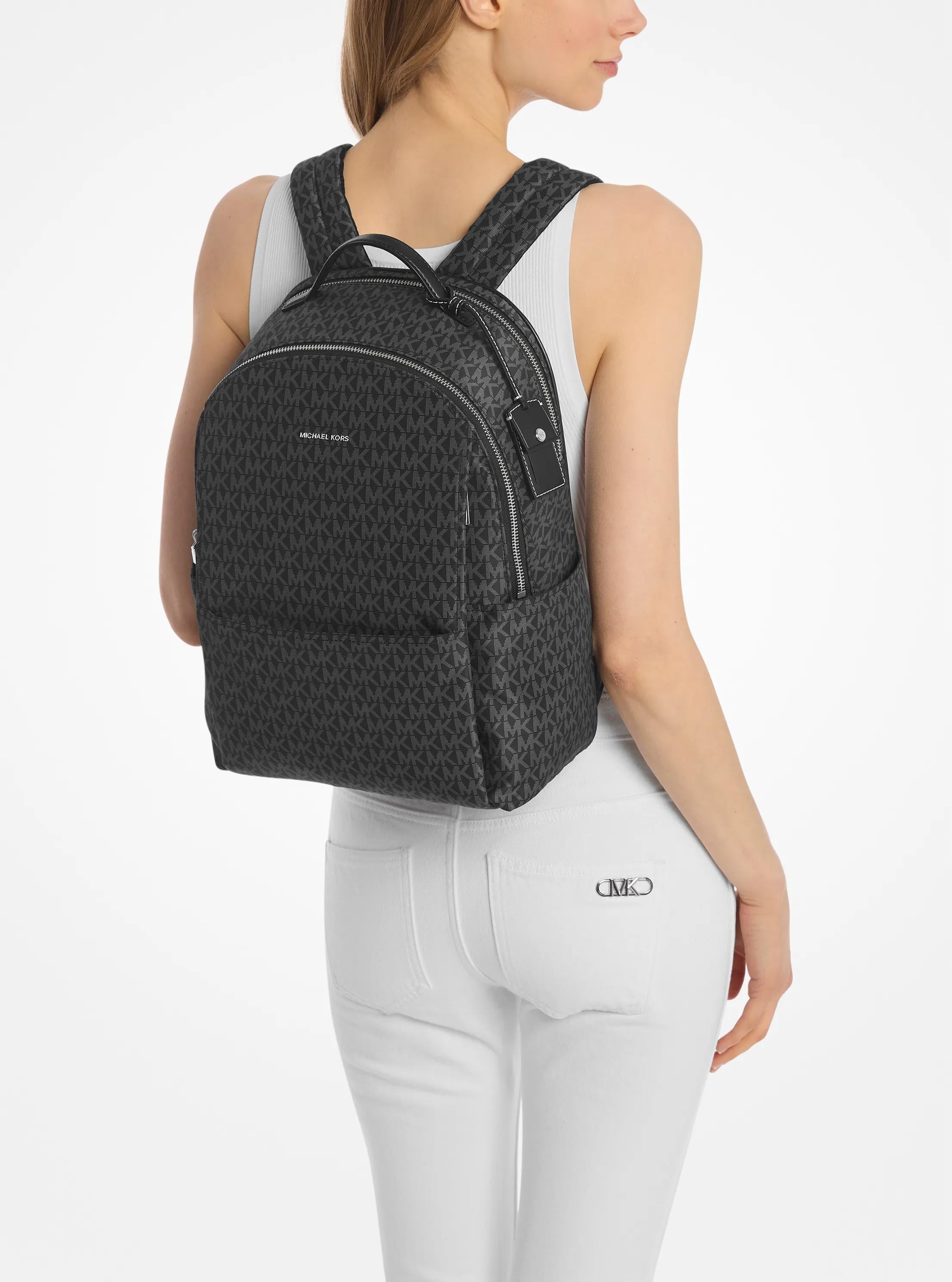 Sable Large Printed Signature Logo Backpack Designer Handbag Fashion Shoulder Bag