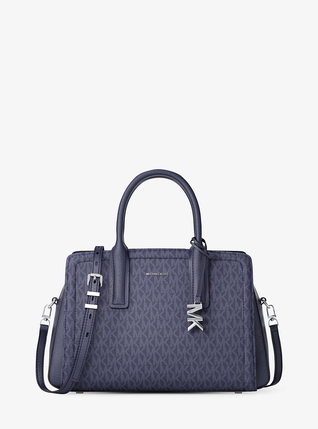 Laila Medium Signature Logo Satchel Designer Handbag Fashion Shoulder Bag
