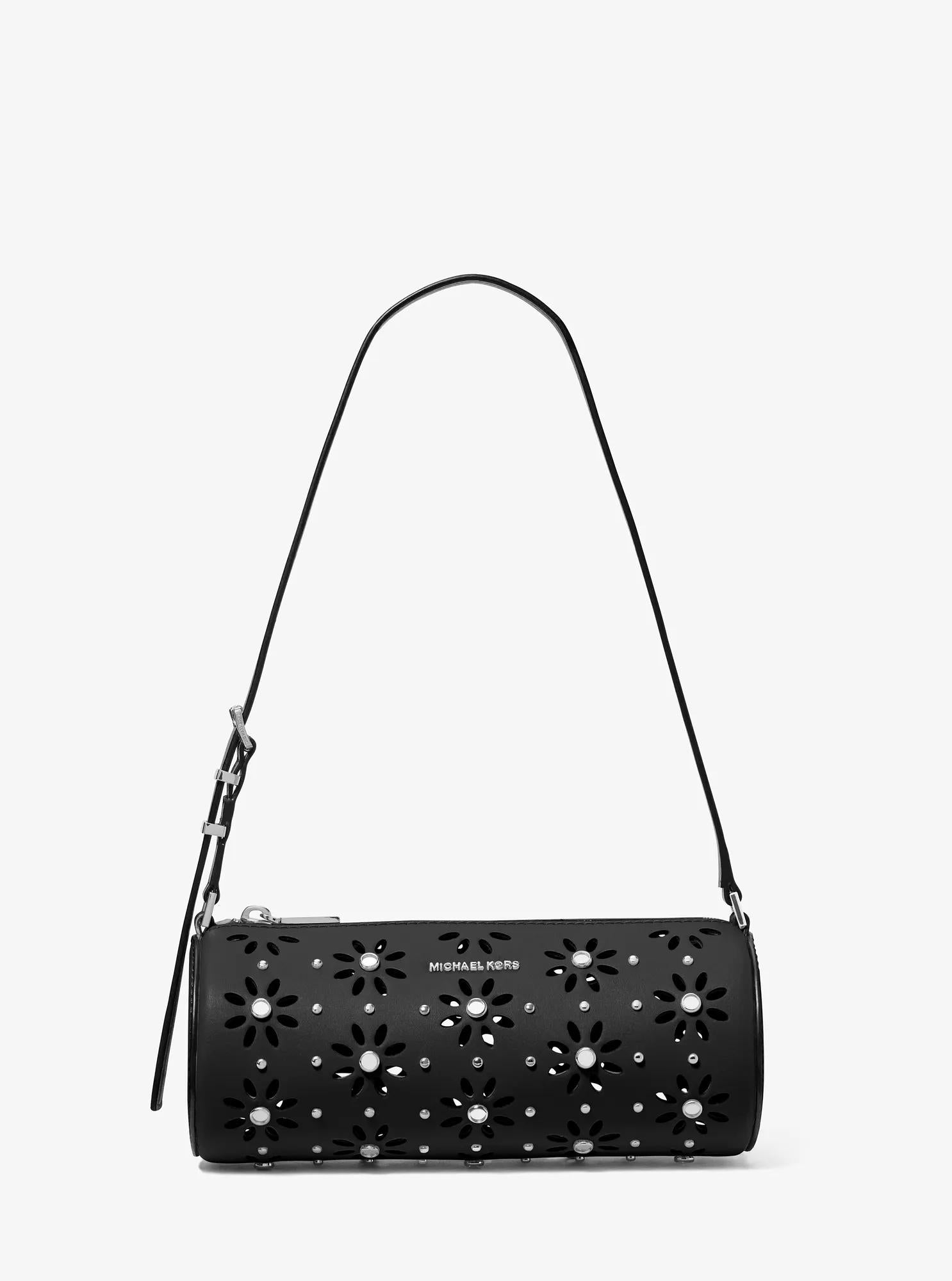 Izzy Small Pebbled Leather Barrel Pochette Designer Handbag Fashion Shoulder Bag