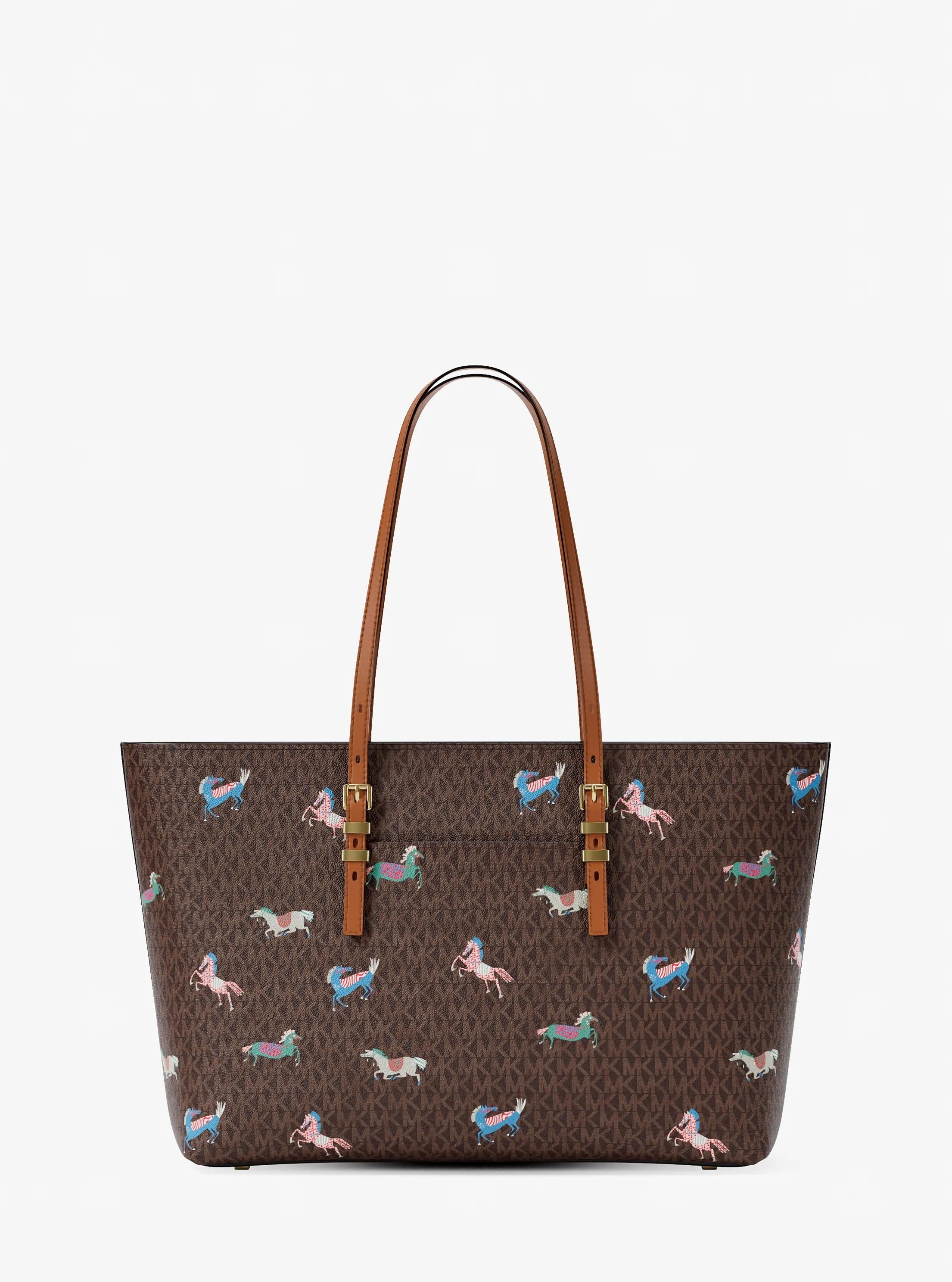 Quinn Large Signature Logo Tote Bag Designer Handbag Fashion Shoulder Bag