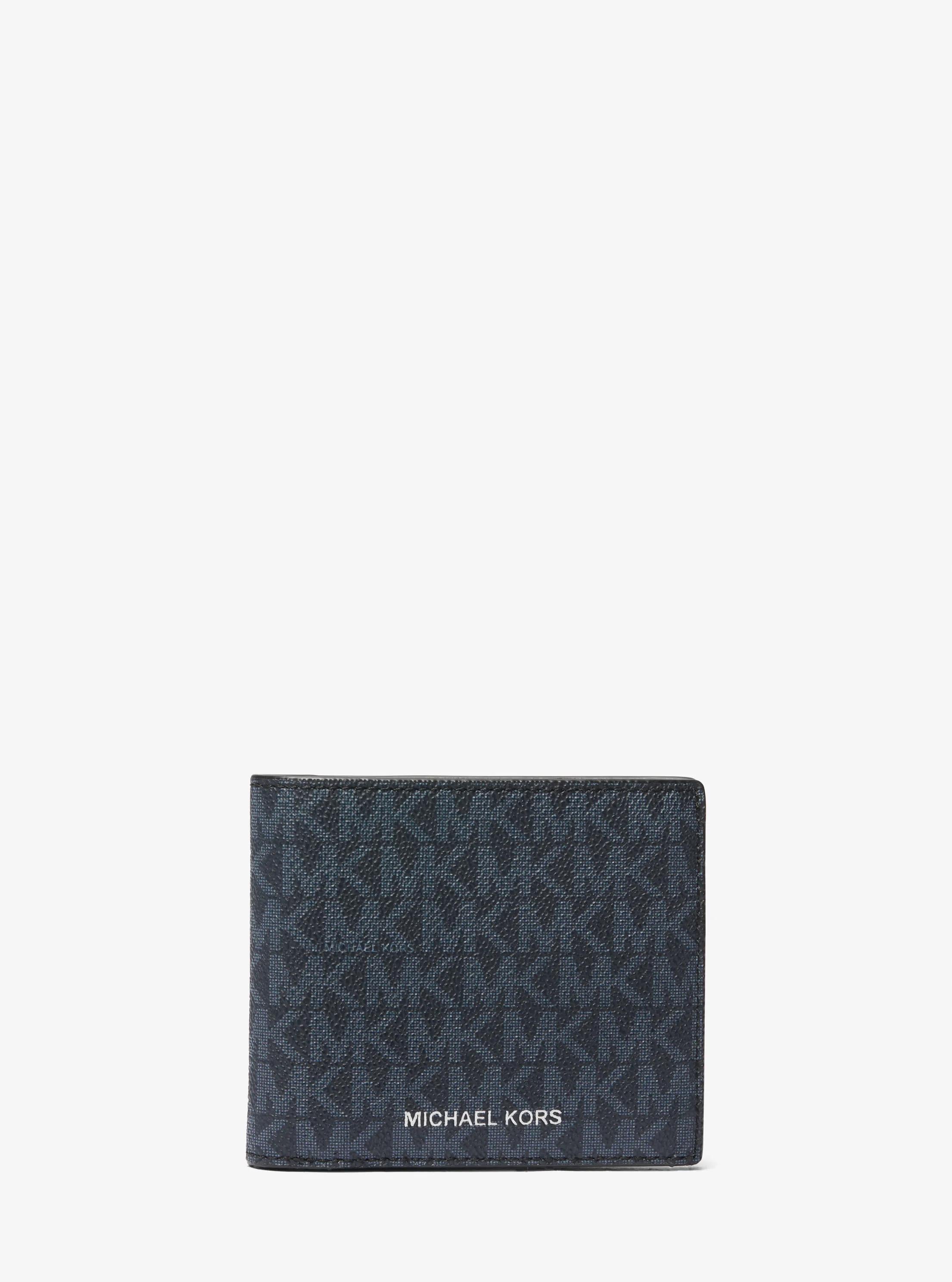 Hudson Signature Logo Billfold Wallet Designer Wallet Card Holder