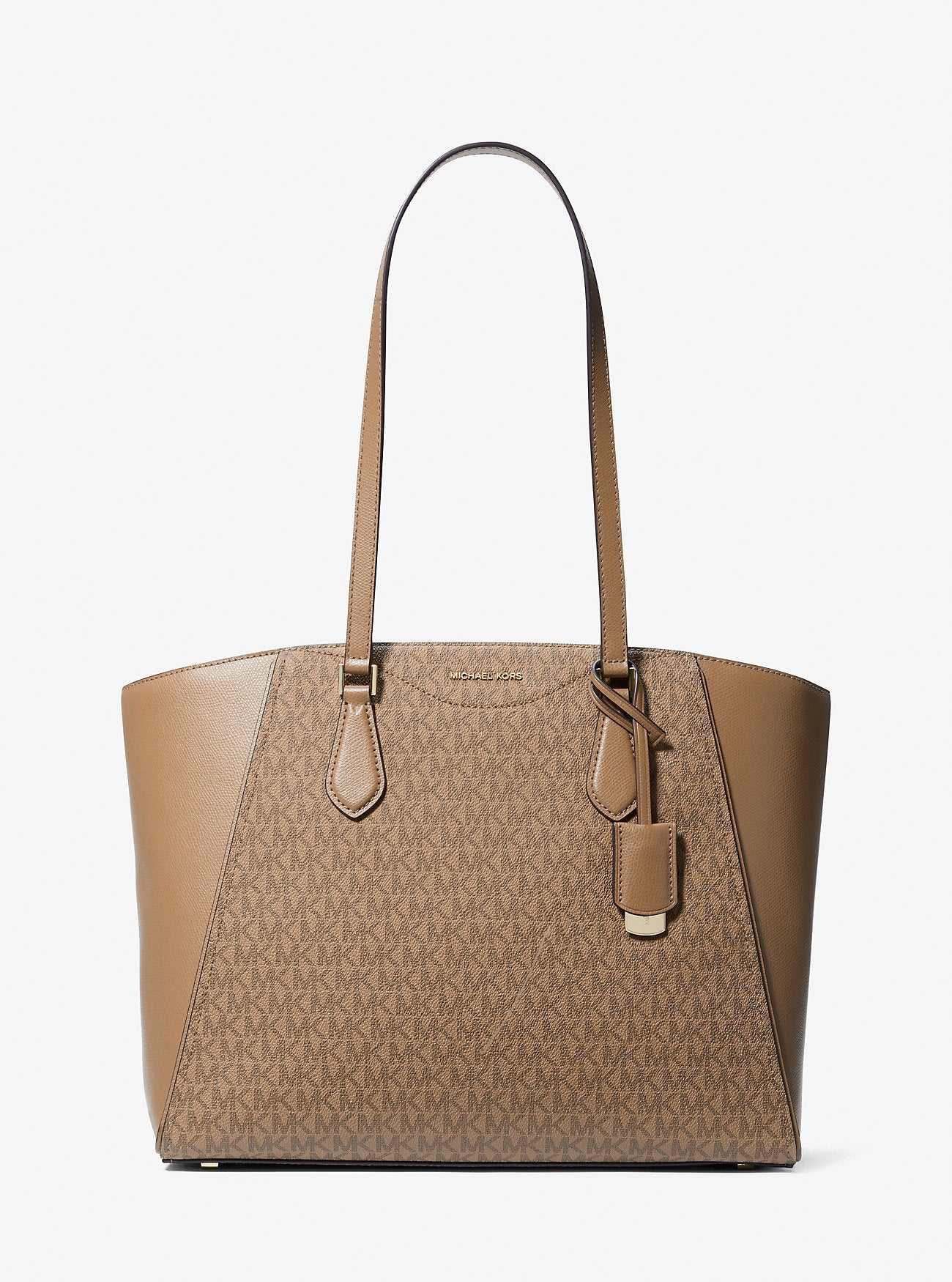 Taryn Large Signature Logo and Leather Tote Bag Designer Handbag Fashion Shoulder Bag
