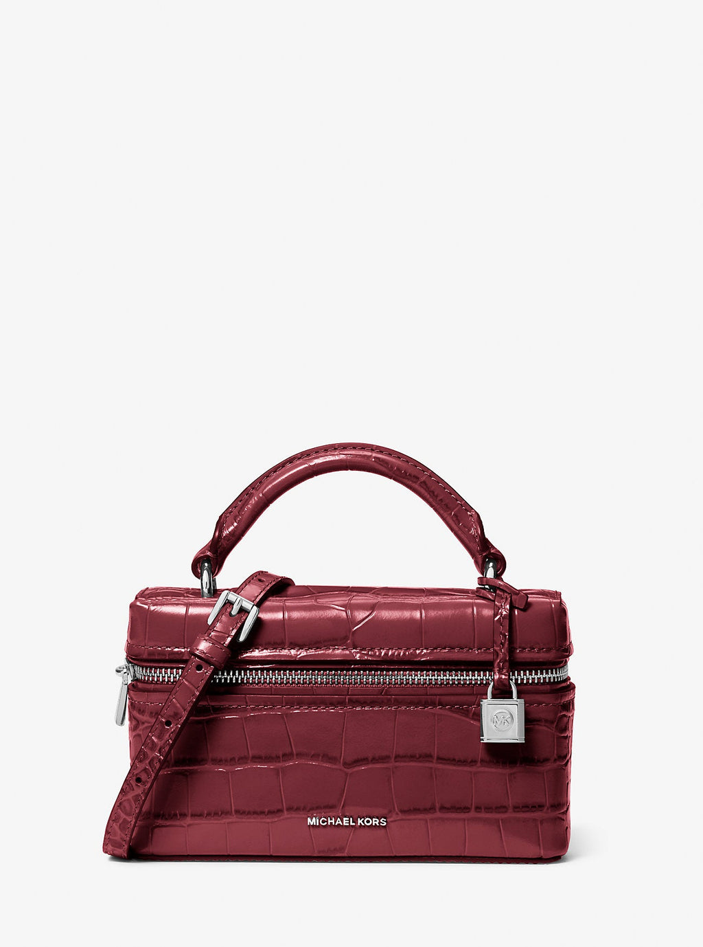 Jana Extra-Small Crocodile Embossed Leather Crossbody Bag Designer Handbag Fashion Shoulder Bag
