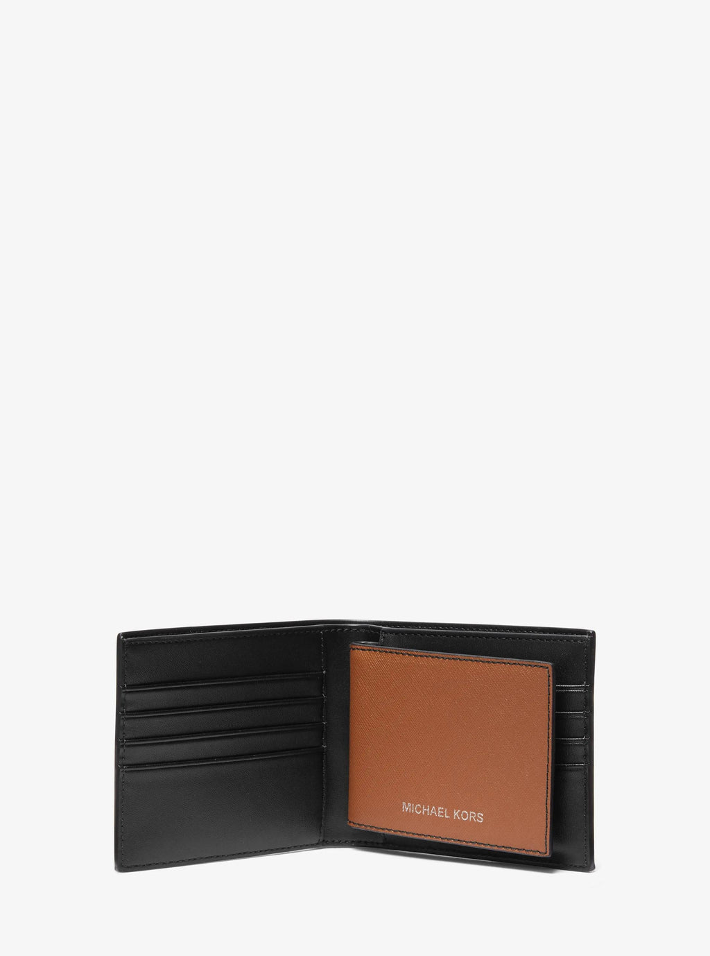 Varick Saffiano Leather Billfold Wallet With Passcase Designer Wallet Card Holder