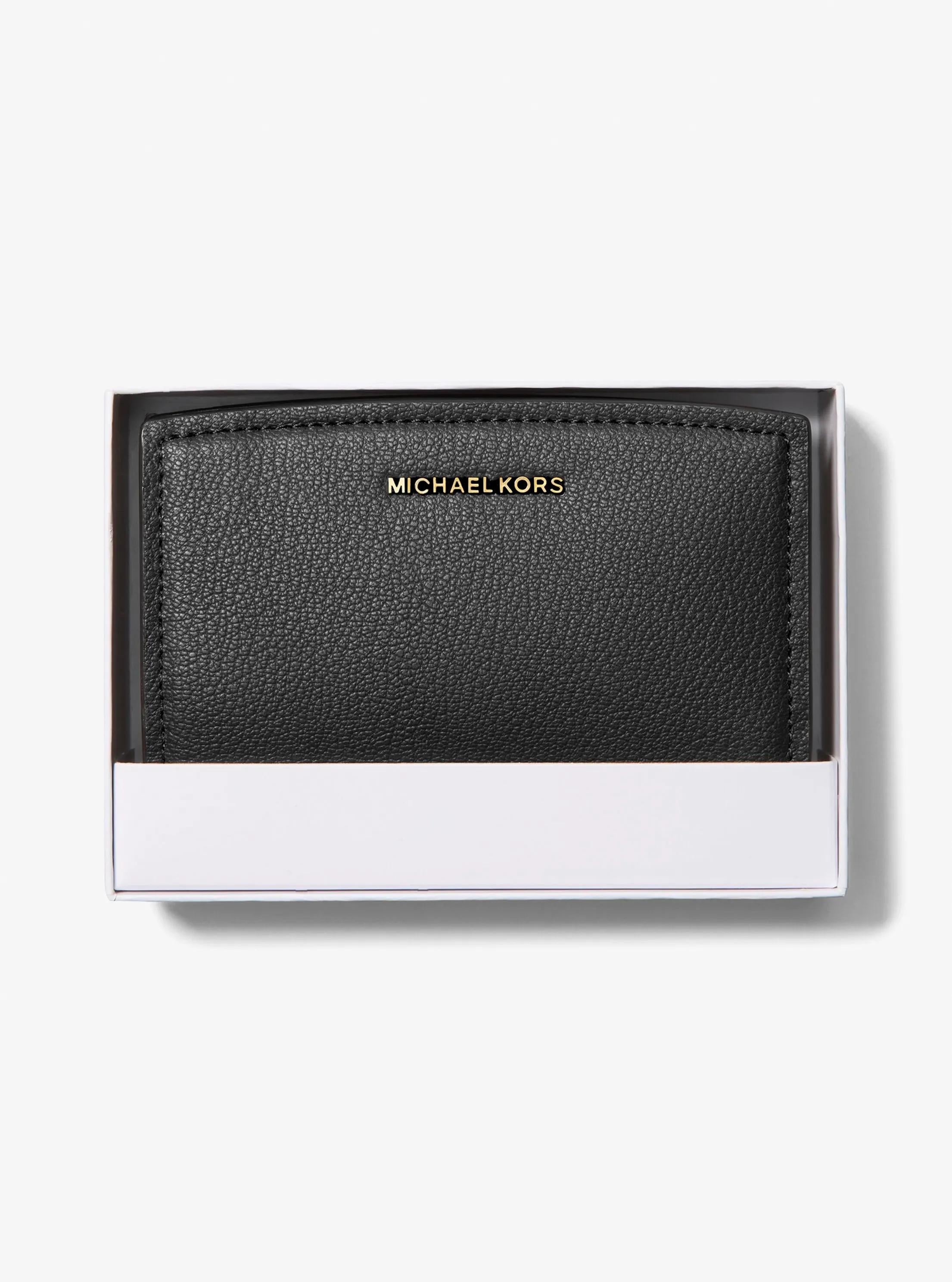 Bryant Medium Pebbled Leather Wallet Designer Wallet Card Holder