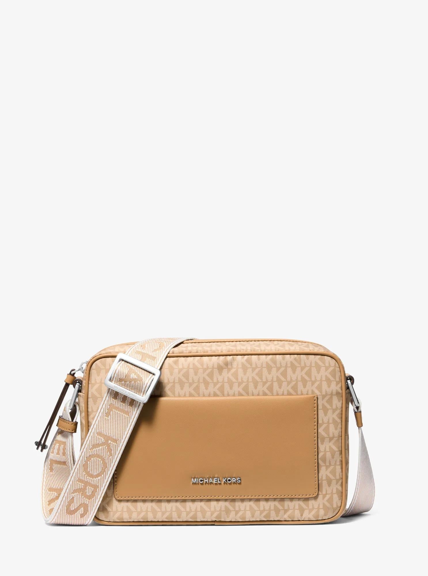 Jet Set Large Signature Logo Print Woven Crossbody Bag Designer Handbag Fashion Shoulder Bag
