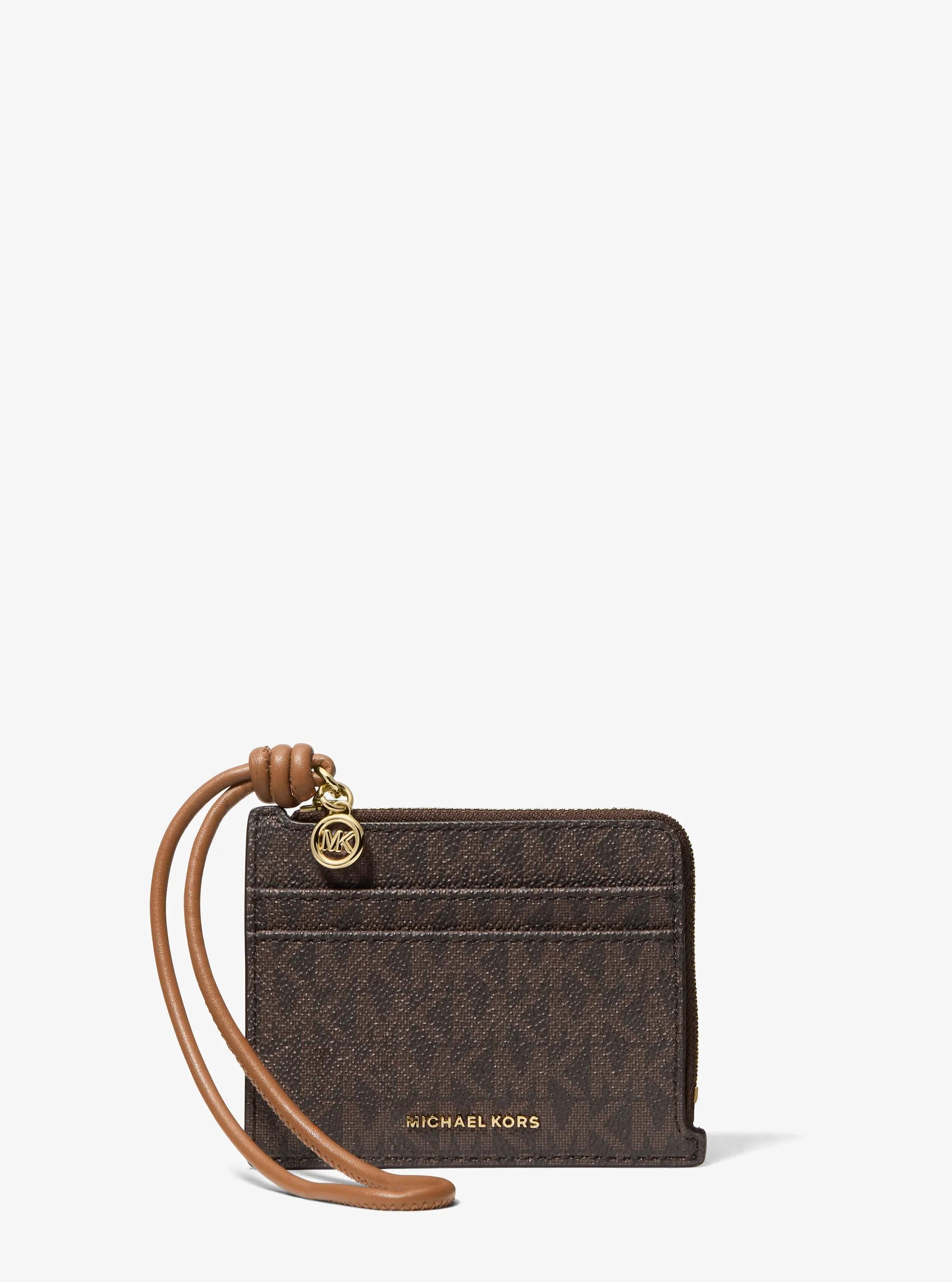 Jet Set Small Signature Logo Card Case Wristlet Designer Handbag Fashion Shoulder Bag