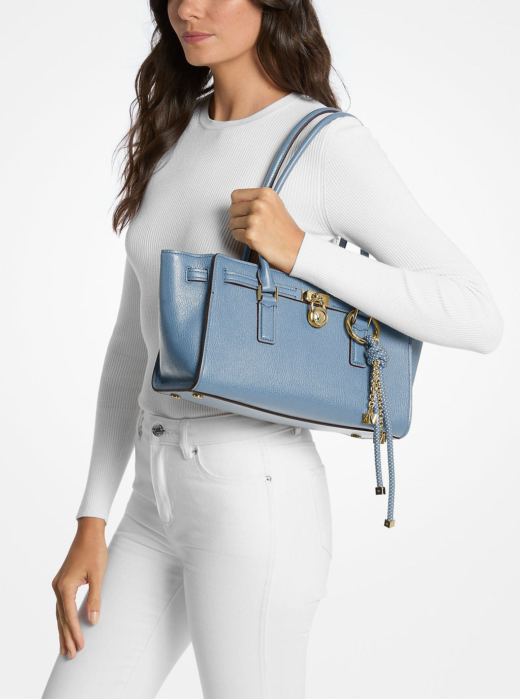 Hamilton Moderne Small Leather Satchel Designer Handbag Fashion Shoulder Bag