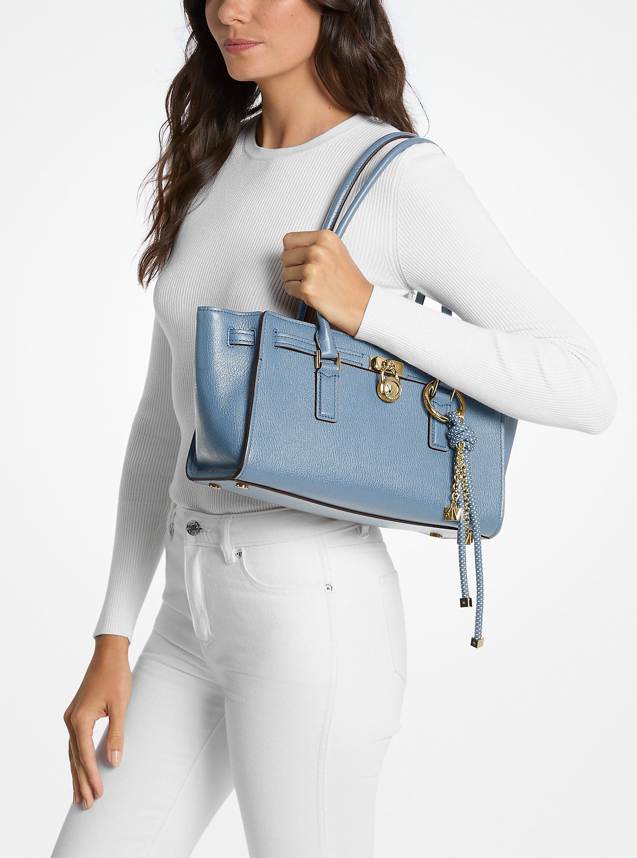 Hamilton Moderne Small Leather Satchel Designer Handbag Fashion Shoulder Bag