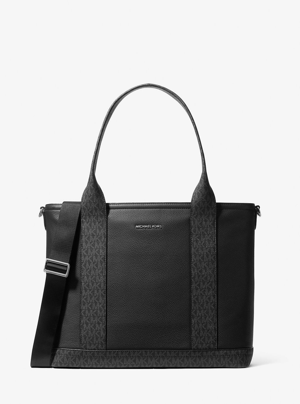 Hudson Leather and Signature Logo Work Tote Bag Designer Handbag Fashion Shoulder Bag