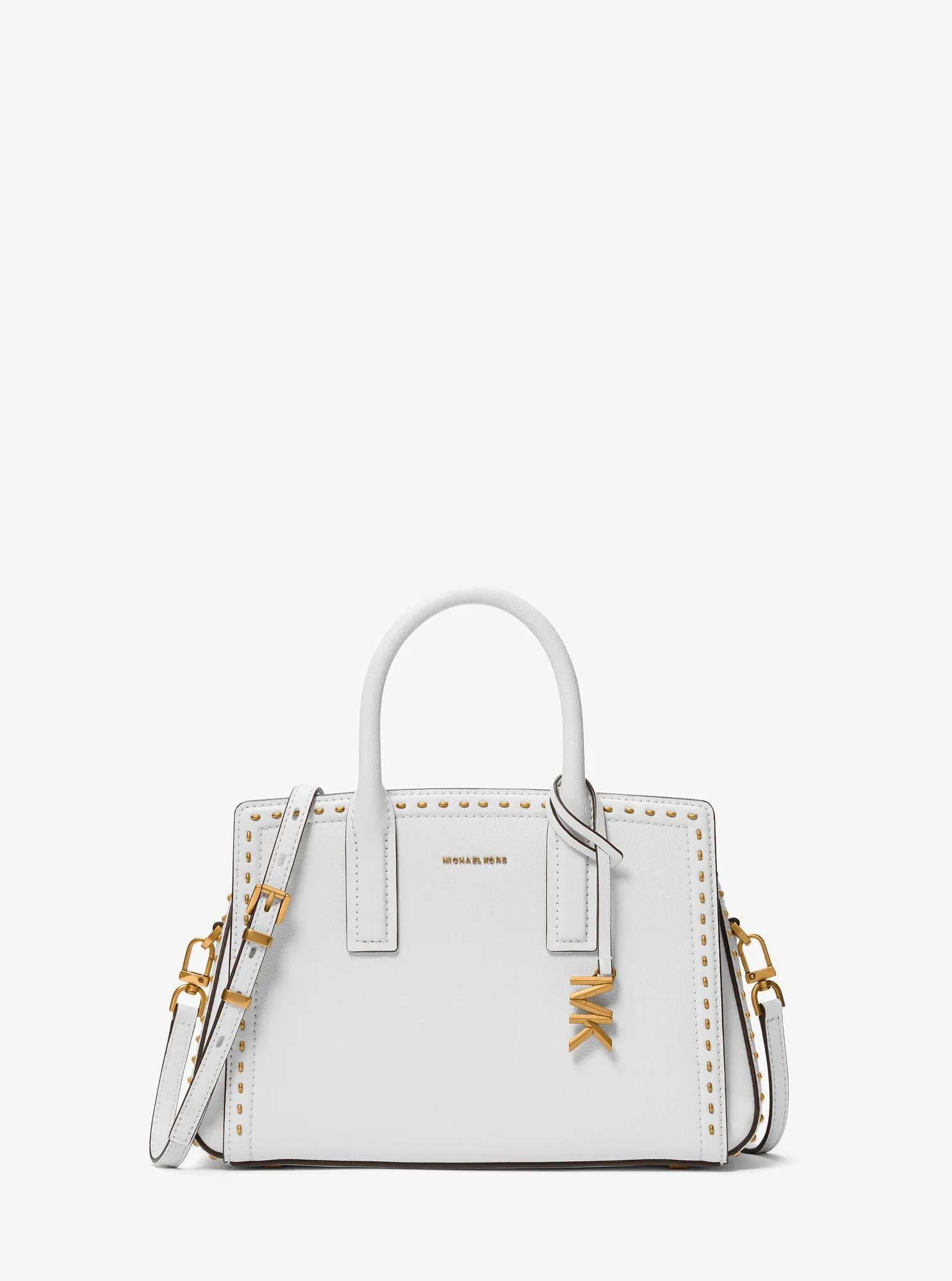 Laila Small Studded Leather Satchel Designer Handbag Fashion Shoulder Bag