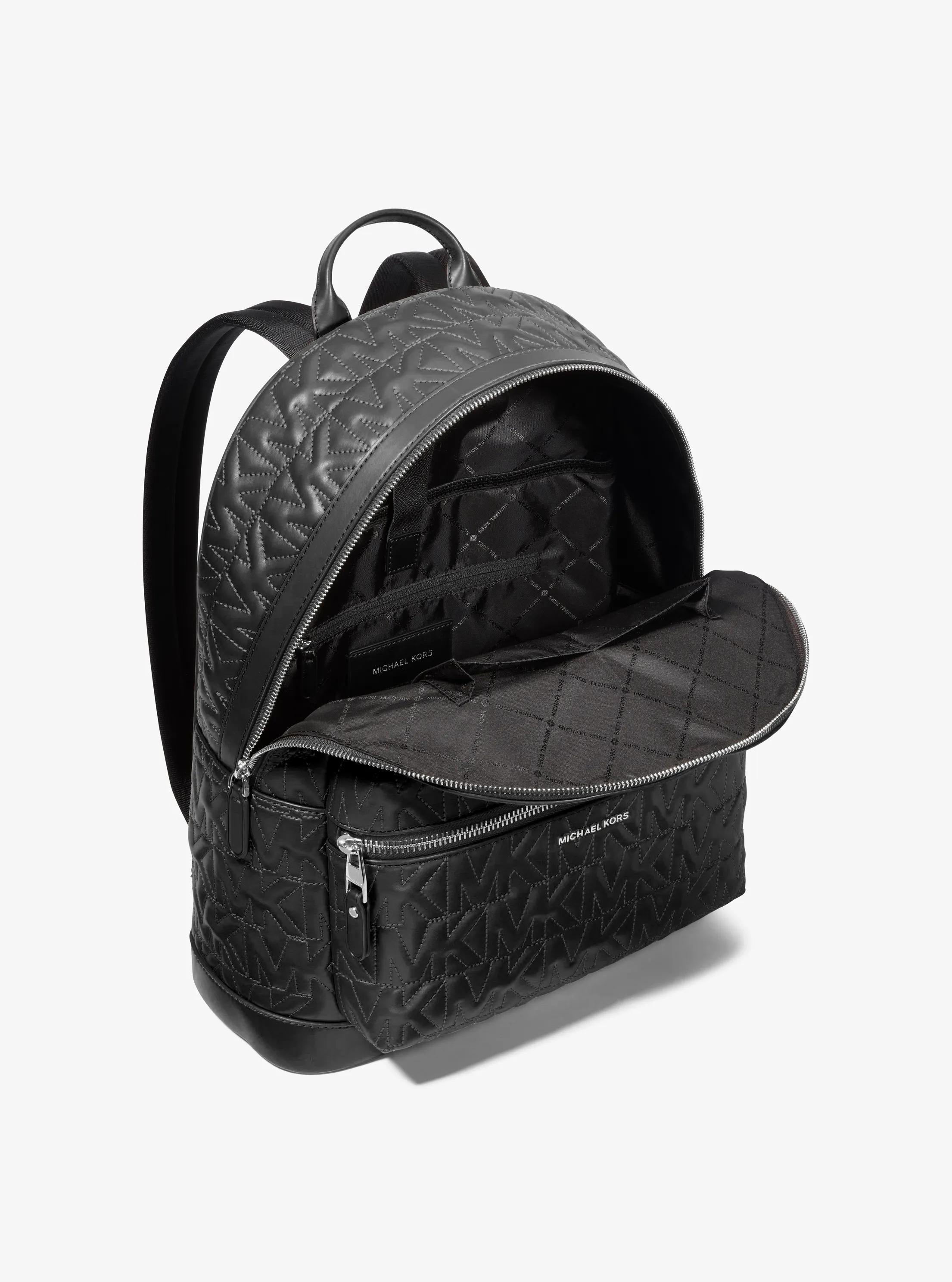 Hudson Medium Logo Embossed Dome Backpack Popular Style Fashion Accessory