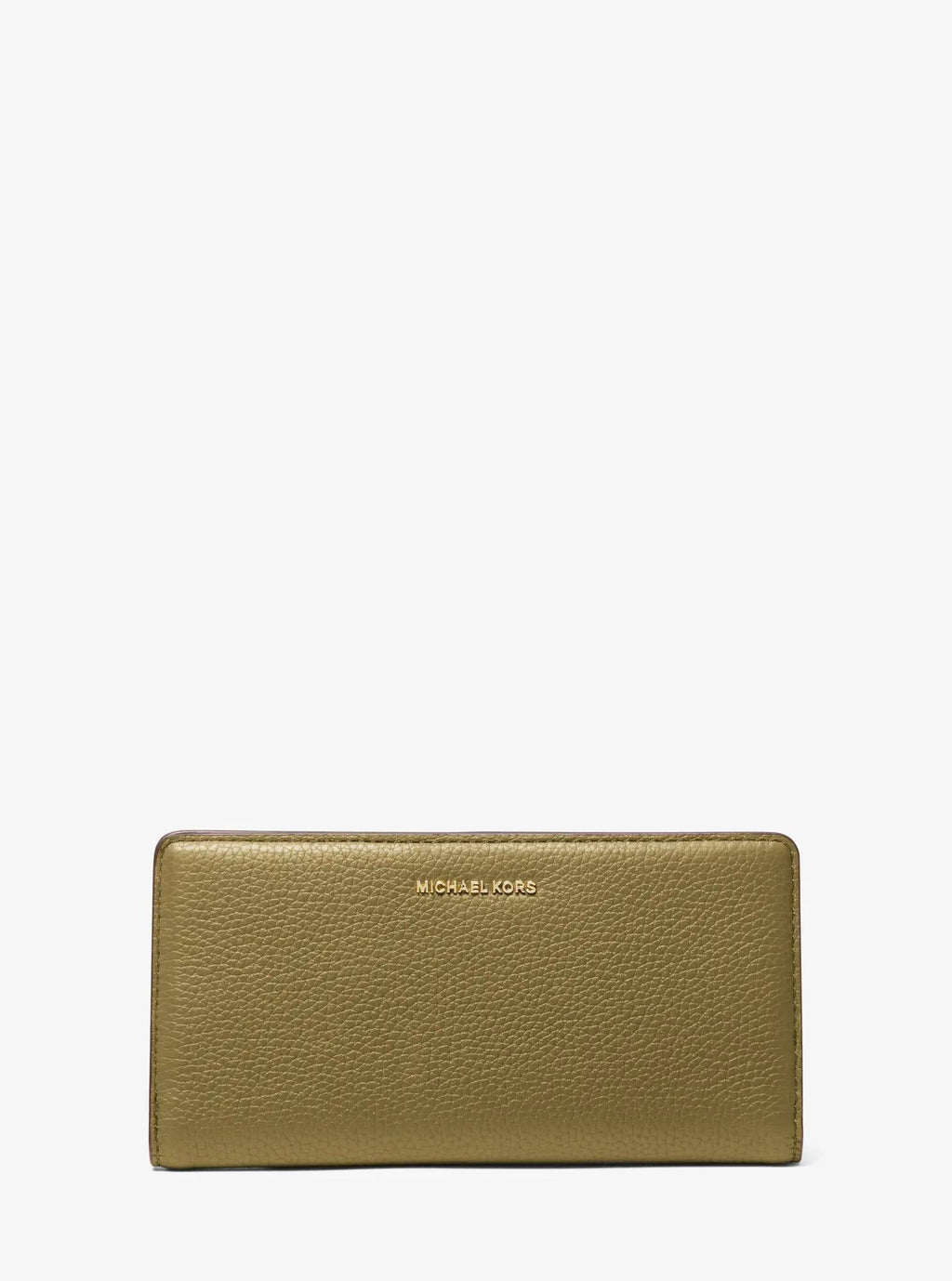 Bryant Large Pebbled Leather Snap-Front Wallet Designer Wallet Card Holder