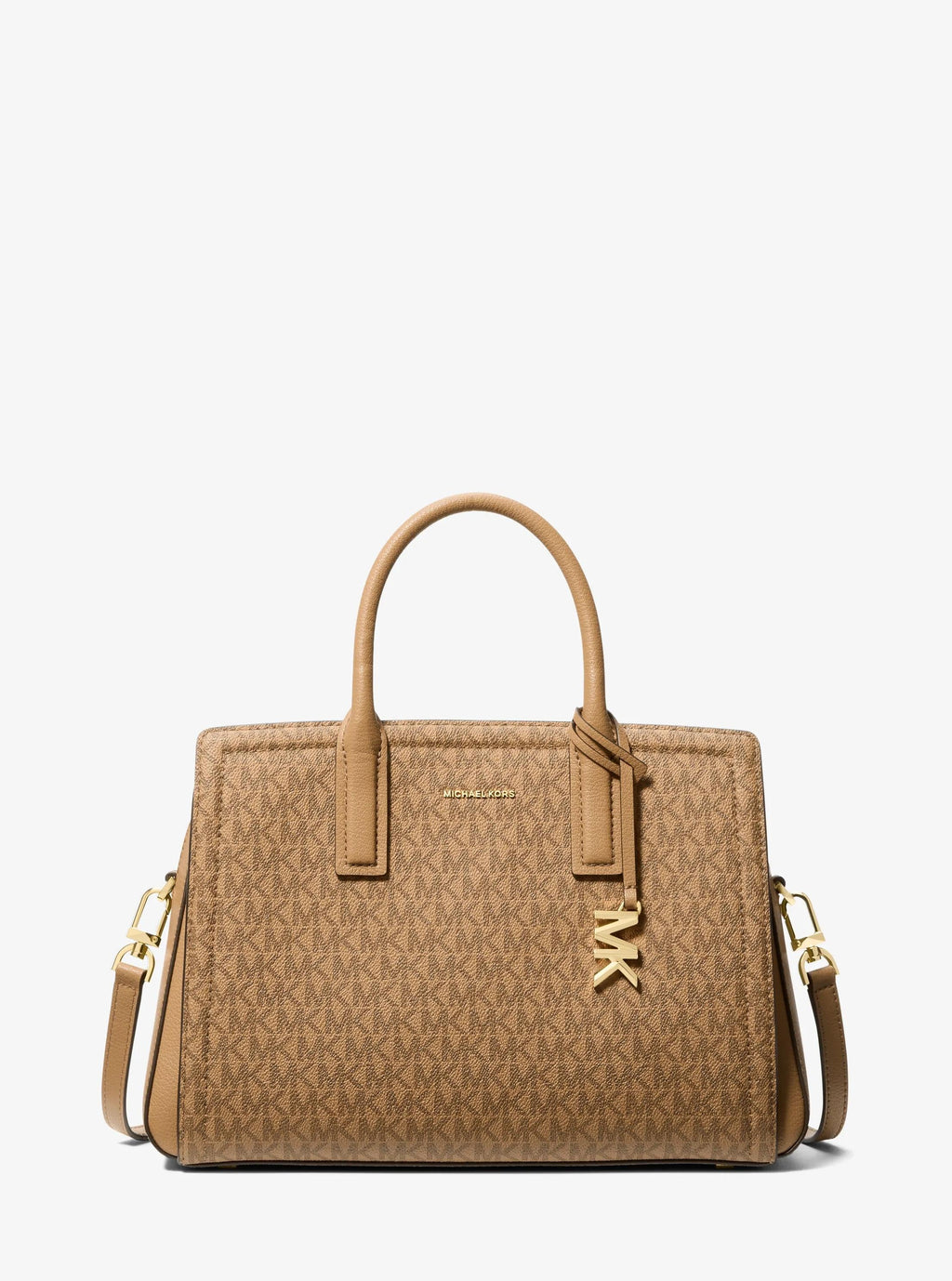 Laila Medium Signature Logo Satchel Designer Handbag Fashion Shoulder Bag