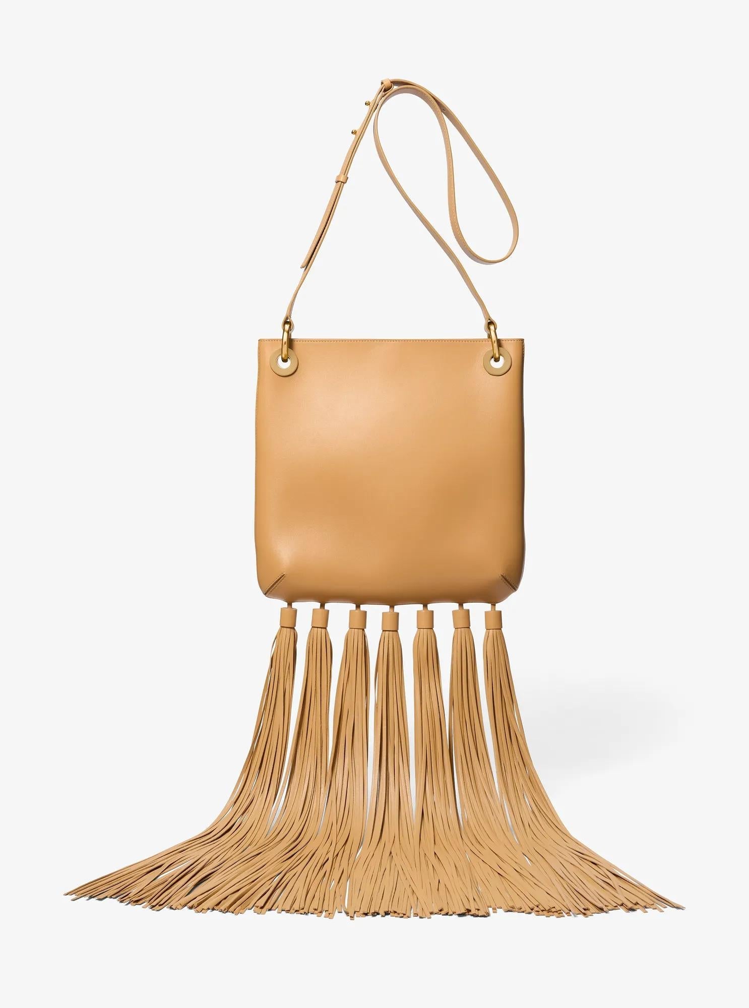 Tate Medium Tassel Leather Crossbody Bag Designer Handbag Fashion Shoulder Bag