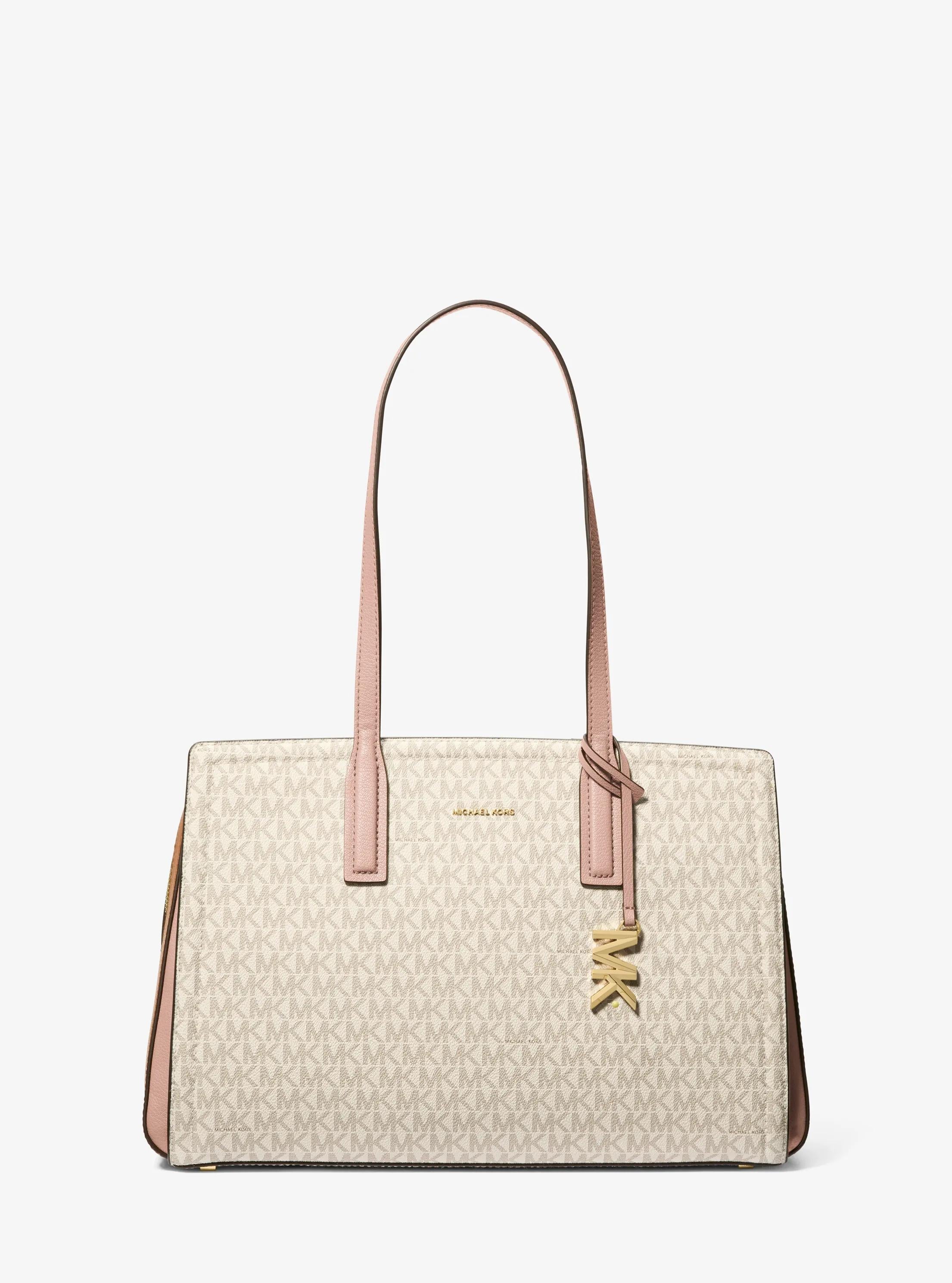 Laila Medium Signature Logo Tote Bag Designer Handbag Fashion Shoulder Bag