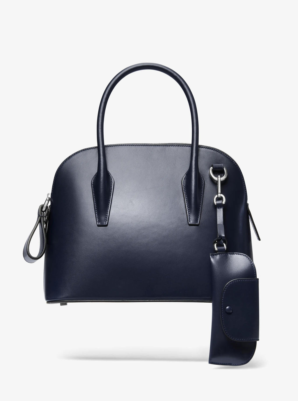 Kaitlin Medium Leather Dome Satchel Designer Handbag Fashion Shoulder Bag
