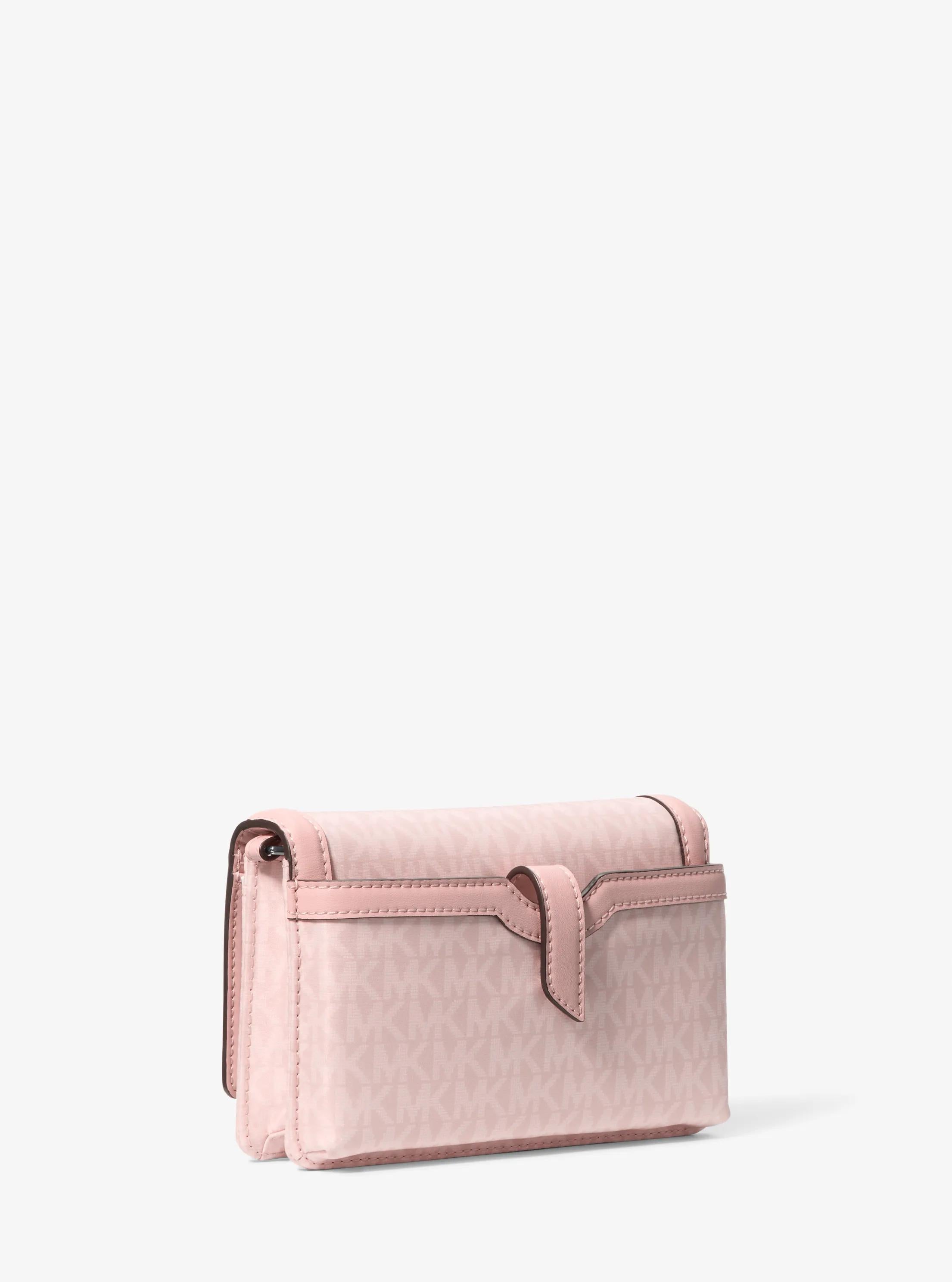 Jet Set Small Signature Logo Print Woven Smartphone Crossbody Bag Designer Handbag Fashion Shoulder Bag