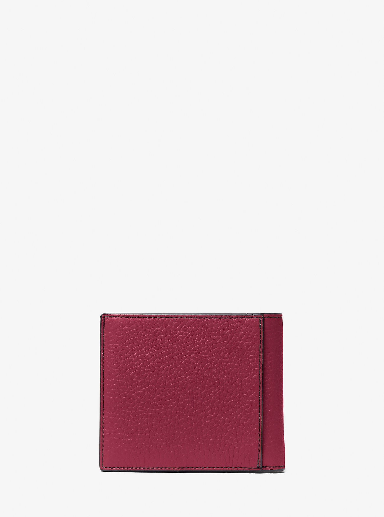 Hudson Pebbled Leather Billfold Wallet Designer Wallet Card Holder