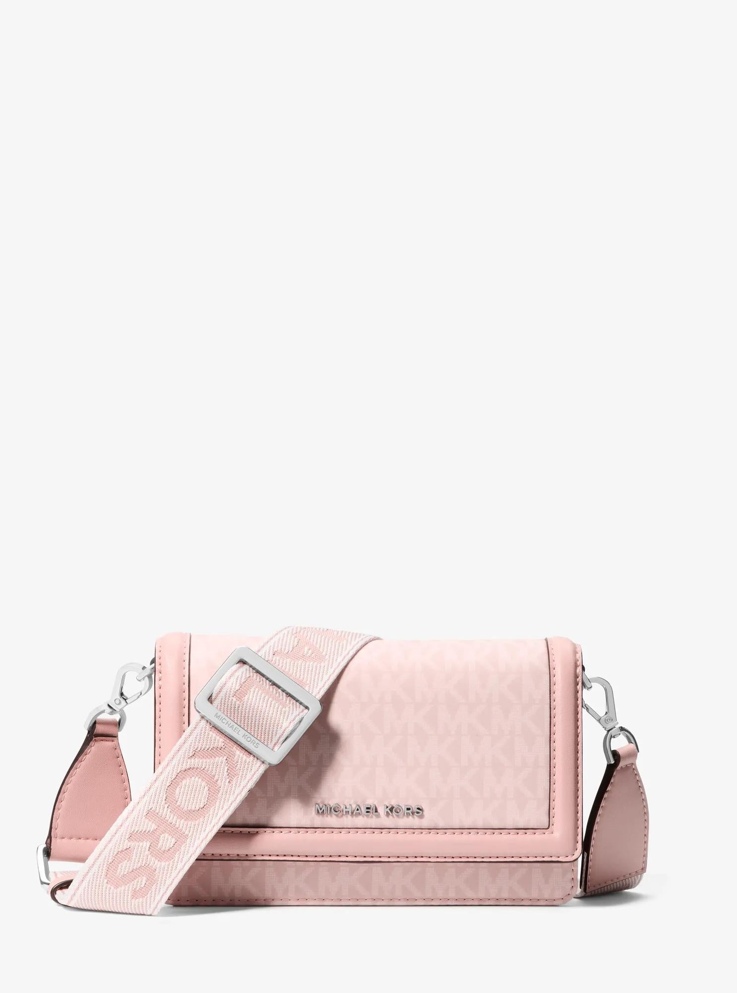 Jet Set Small Signature Logo Print Woven Smartphone Crossbody Bag Designer Handbag Fashion Shoulder Bag