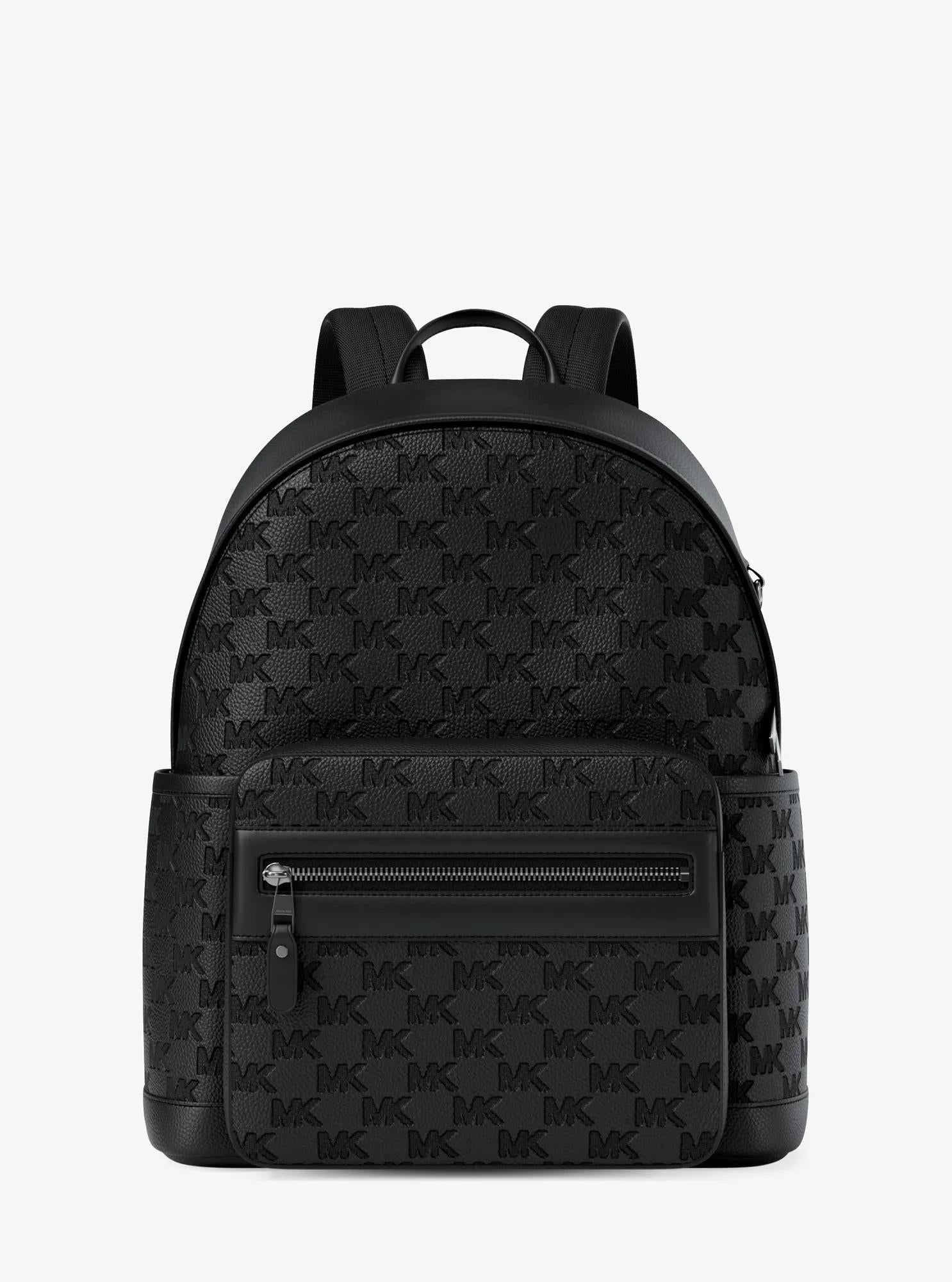 Jet Set Medium Logo Debossed Pebbled Leather Backpack Popular Style Fashion Accessory