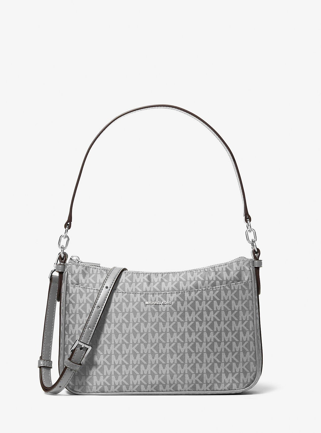 Jet Set Medium Signature Logo Print Woven Pochette Crossbody Bag Designer Handbag Fashion Shoulder Bag