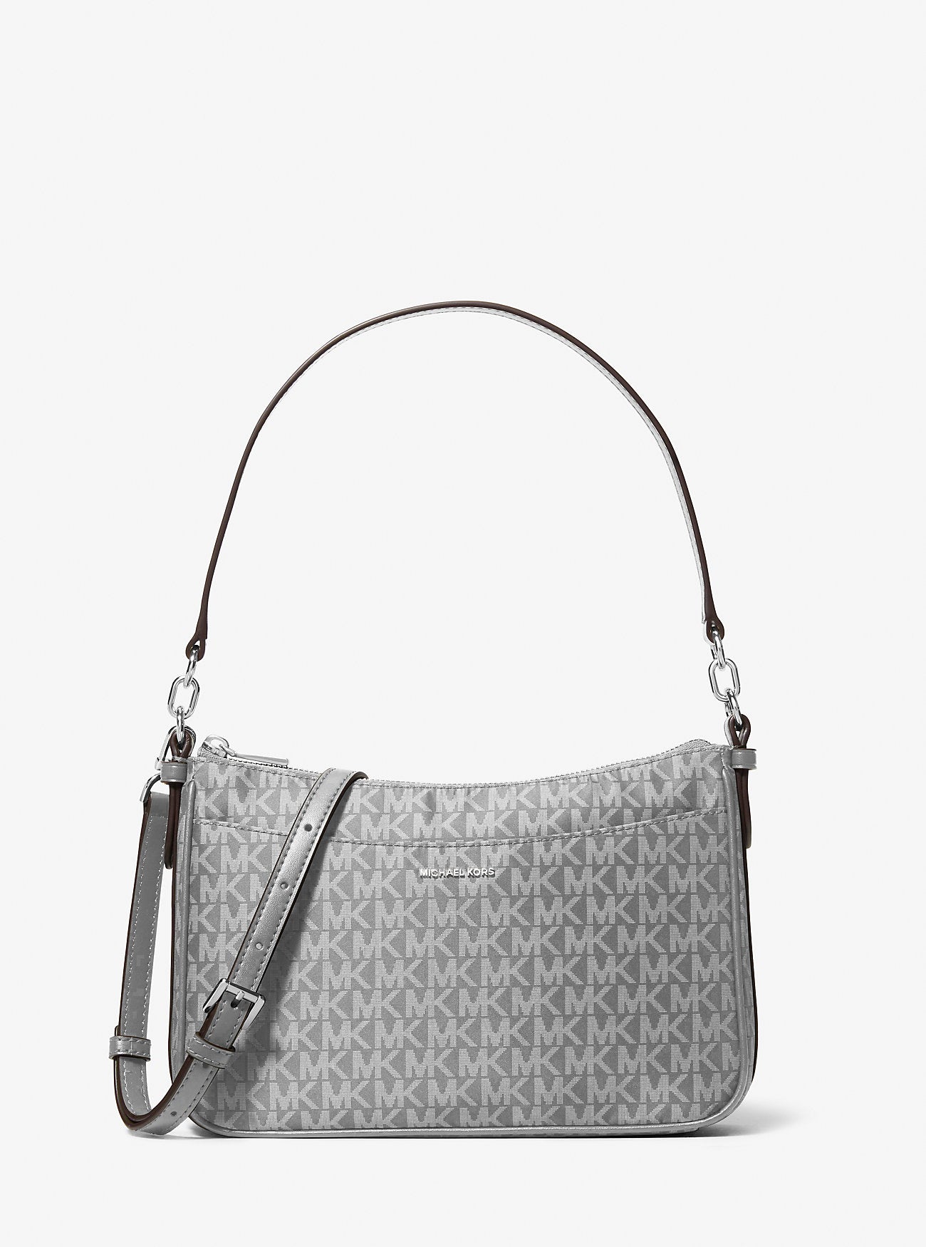 Jet Set Medium Signature Logo Print Woven Pochette Crossbody Bag Designer Handbag Fashion Shoulder Bag
