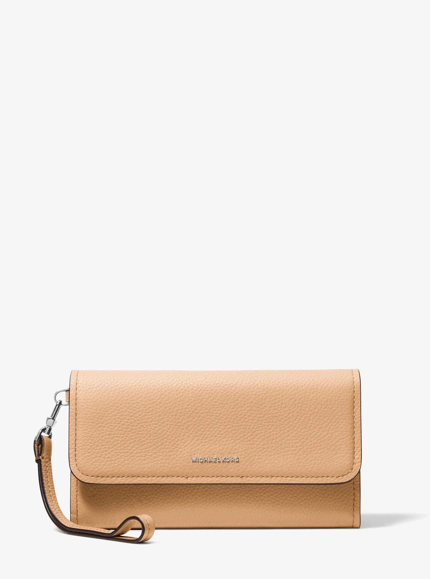 Jet Set Medium Pebbled Leather Convertible Wristlet Designer Handbag Fashion Shoulder Bag