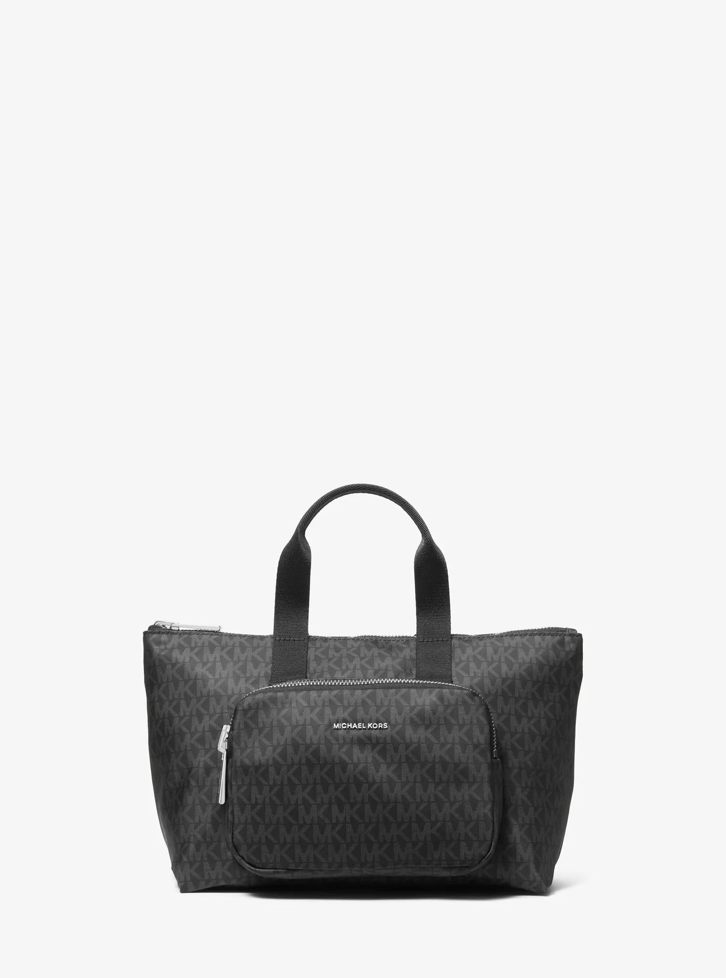 Tanner Small Printed Signature Logo Reversible Packable Tote Bag Designer Handbag Fashion Shoulder Bag