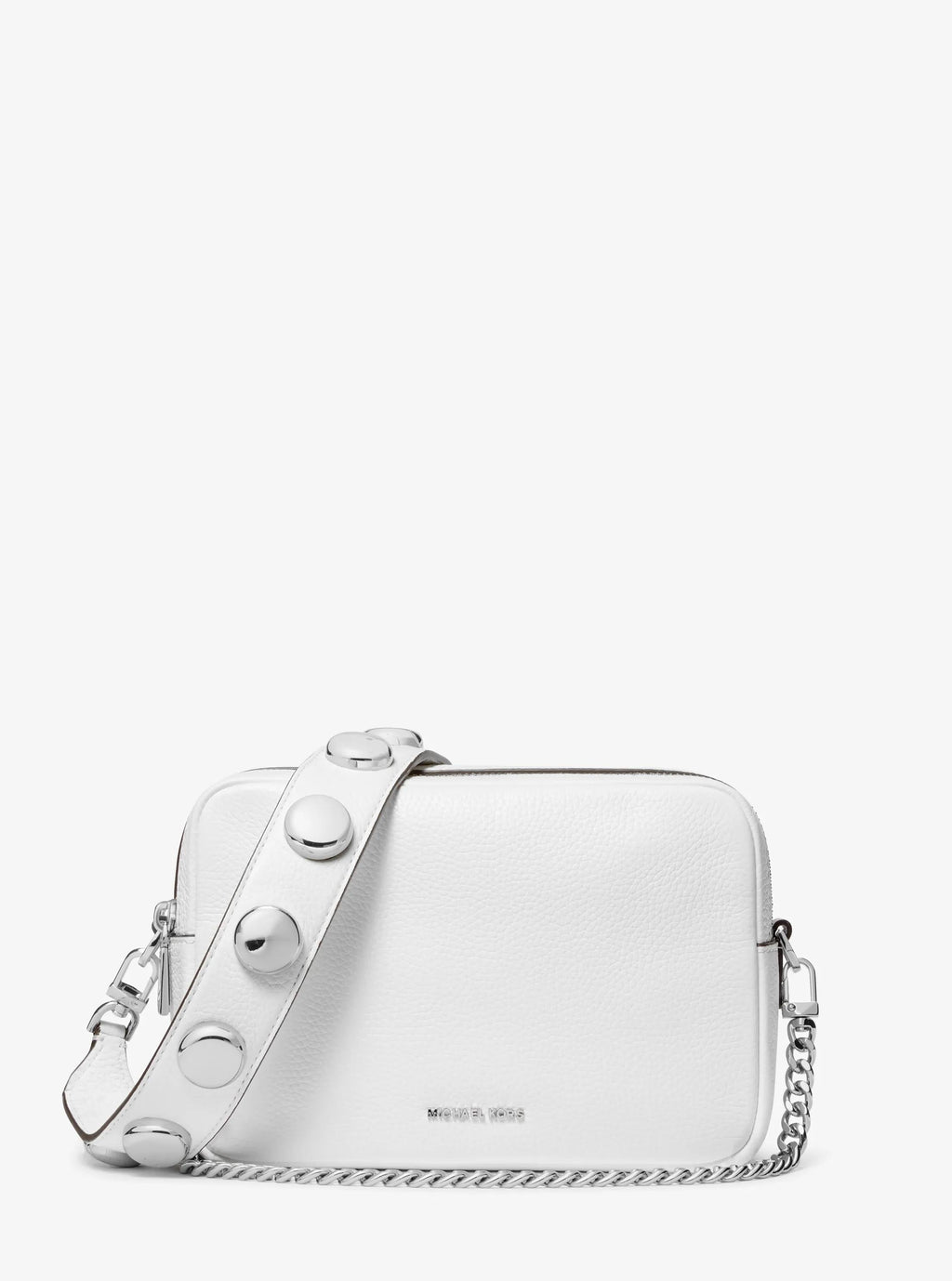 Bryant Medium Studded Pebbled Leather Camera Crossbody Bag Designer Handbag Fashion Shoulder Bag