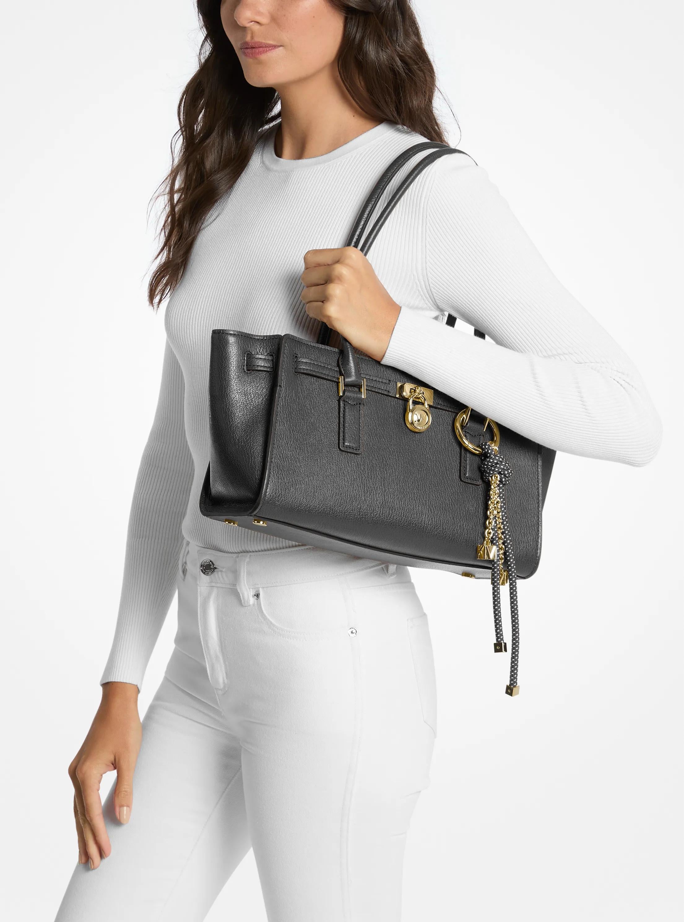 Hamilton Moderne Small Leather Satchel Designer Handbag Fashion Shoulder Bag