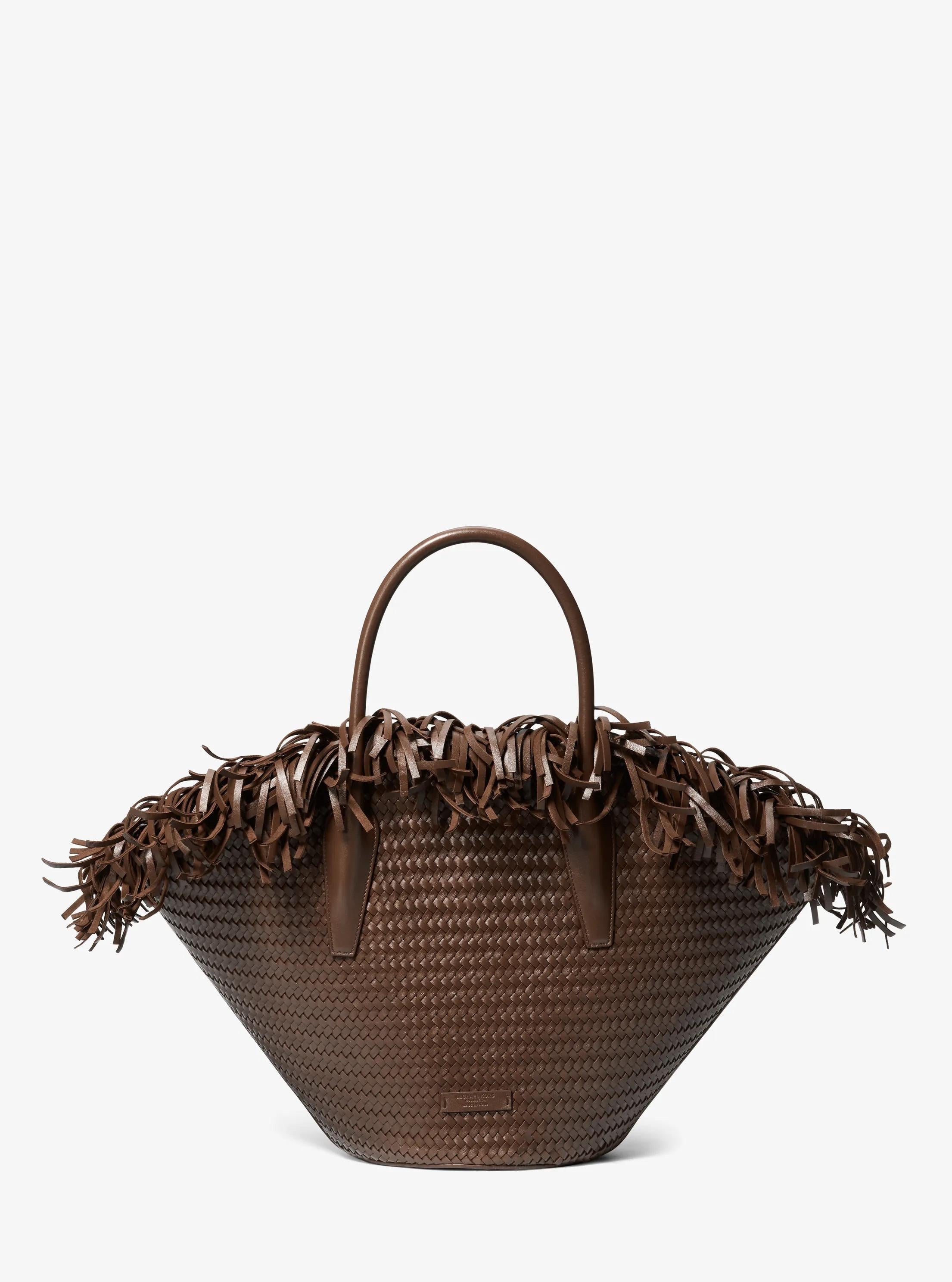 Sardinia Large Hand-Woven Leather Basket Tote Bag Designer Handbag Fashion Shoulder Bag