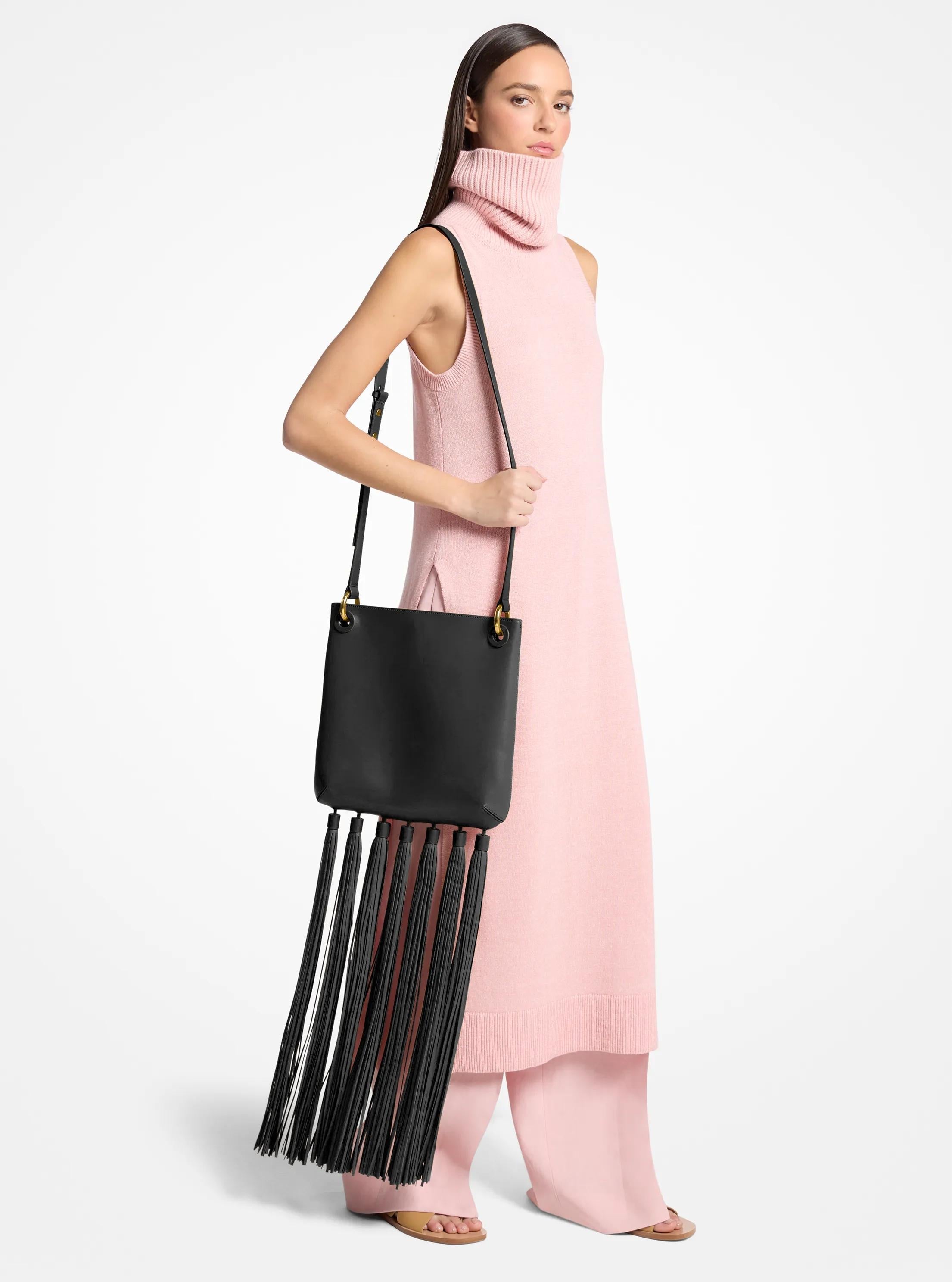 Tate Medium Tassel Leather Crossbody Bag Designer Handbag Fashion Shoulder Bag
