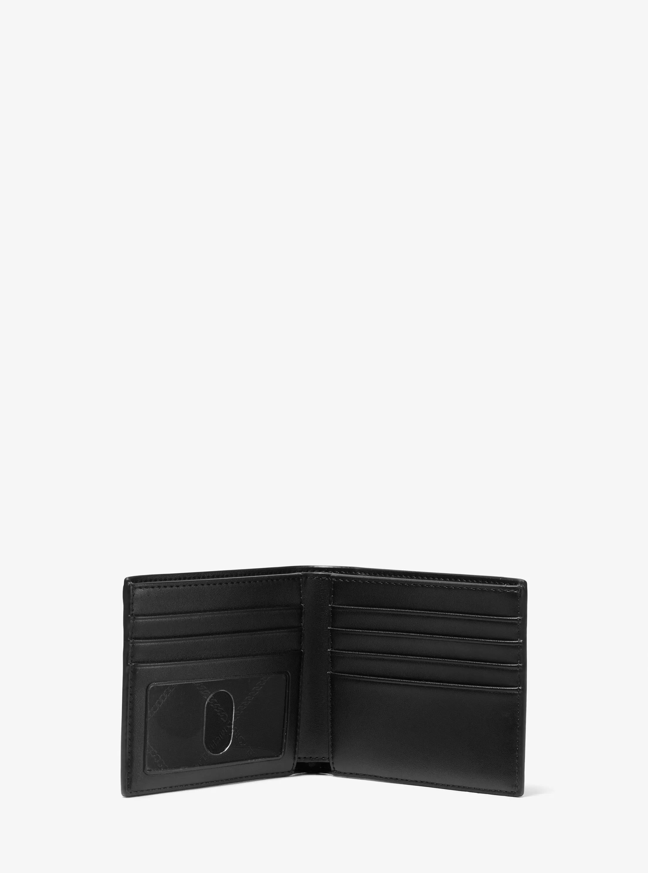 Hudson Signature Logo Billfold Wallet Designer Wallet Card Holder