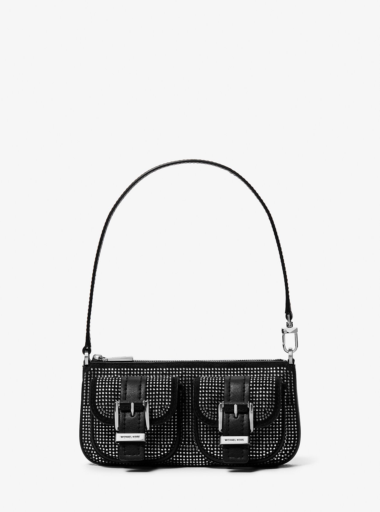 Zoe Small Embellished Suede Pochette Designer Handbag Fashion Shoulder Bag