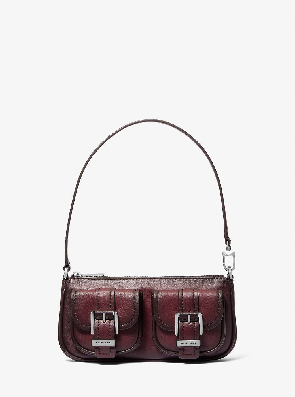 Zoe Small Burnished Leather Pochette Designer Handbag Fashion Shoulder Bag