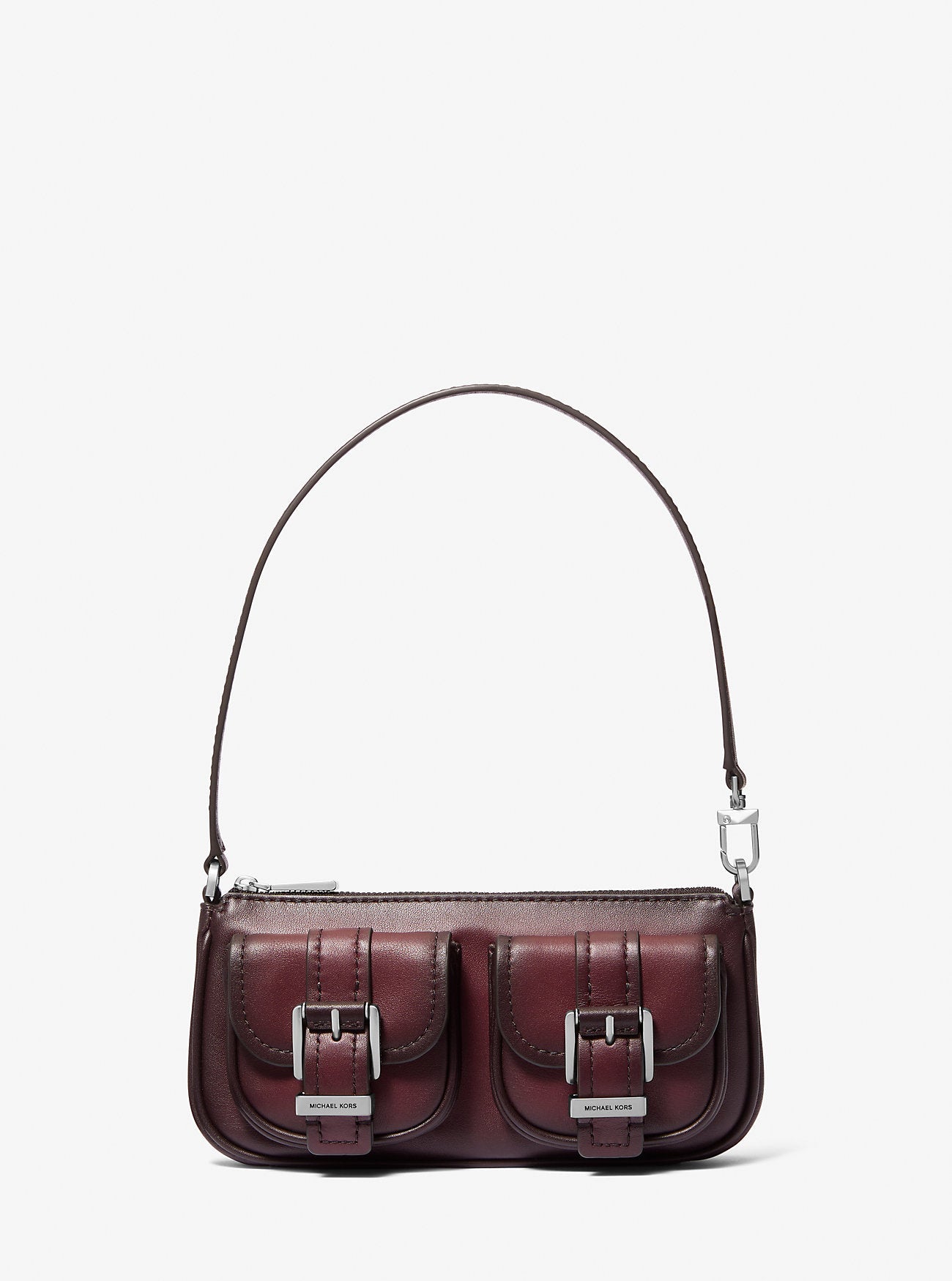 Zoe Small Burnished Leather Pochette Designer Handbag Fashion Shoulder Bag