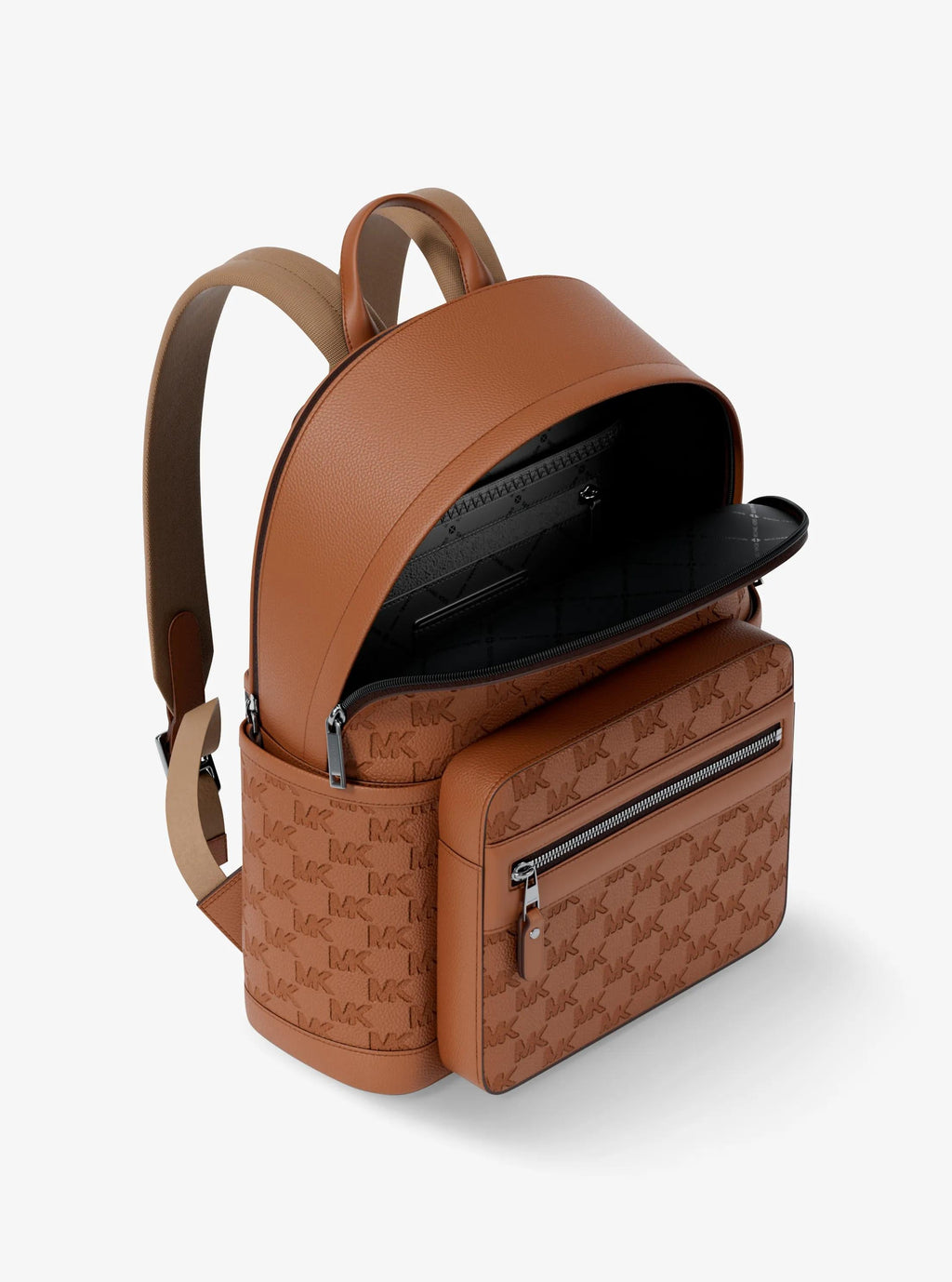 Jet Set Medium Logo Debossed Pebbled Leather Backpack Popular Style Fashion Accessory